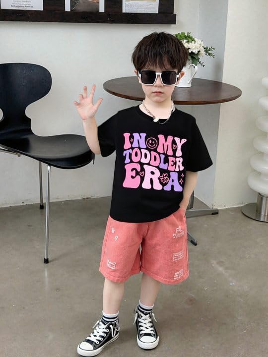 Happy Town Toddler Clothes Baby Boy Girl Smiley Face Shirt Short Sleeve T-Shirt Tee Summer Tops Outfits