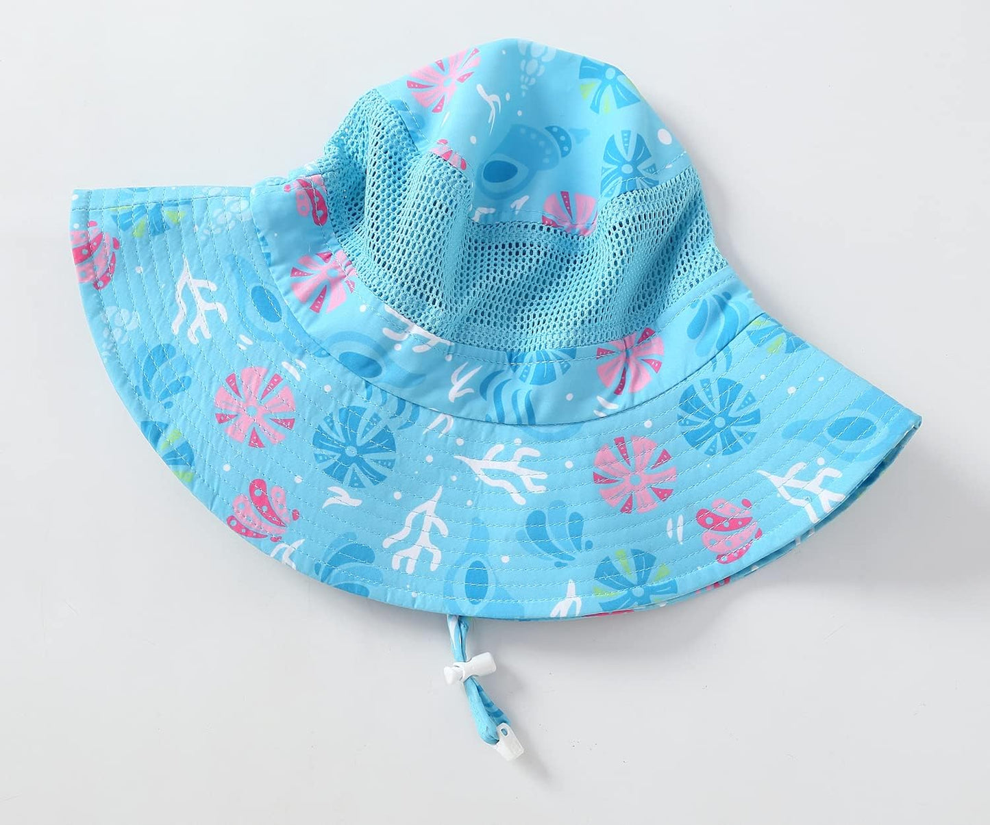 Home Prefer UPF50+ Wide Brim Sun Hat Boys Girls Sun Protection Hat Zoo Beach Swim Safari Bucket Hat for Baby Toddler Kid