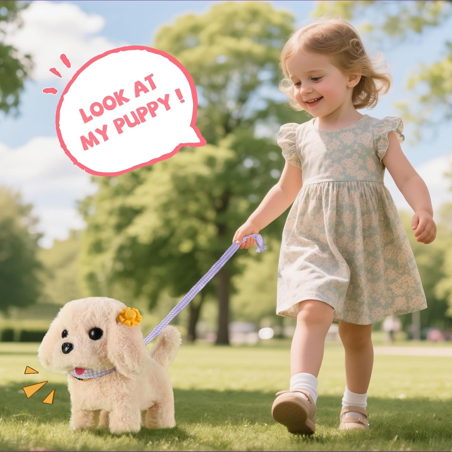 16 Pcs Robot Dog Toys for Girls, Toys for 3 4 5 6 7 8 Year Old Girls Kids Boys, Realistic Robot Puppy Toys for 5-7 6-8, Ideas Birthday Gifts for Girl 3 4 5 6 Year Old