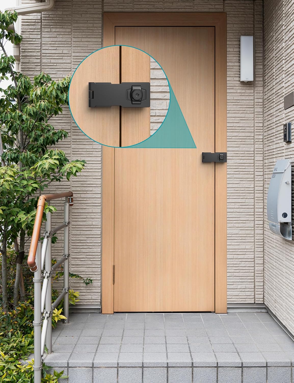 2.5 Inch Keyed Hasp Lock for Cabinets & Small Doors, Twist Knob Design, Heavy Duty Zinc Alloy with Chrome-Plated Iron, Includes Keys & Screws - Black, 2 Pack