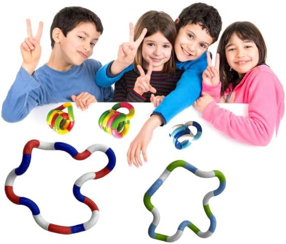24PCS Multicolor Twisty Fidget Toys for Relaxation, Relaxation Therapy and Stress Relief Education Toys for Unique Fidget Experience, Brain Imagination Tools (24)