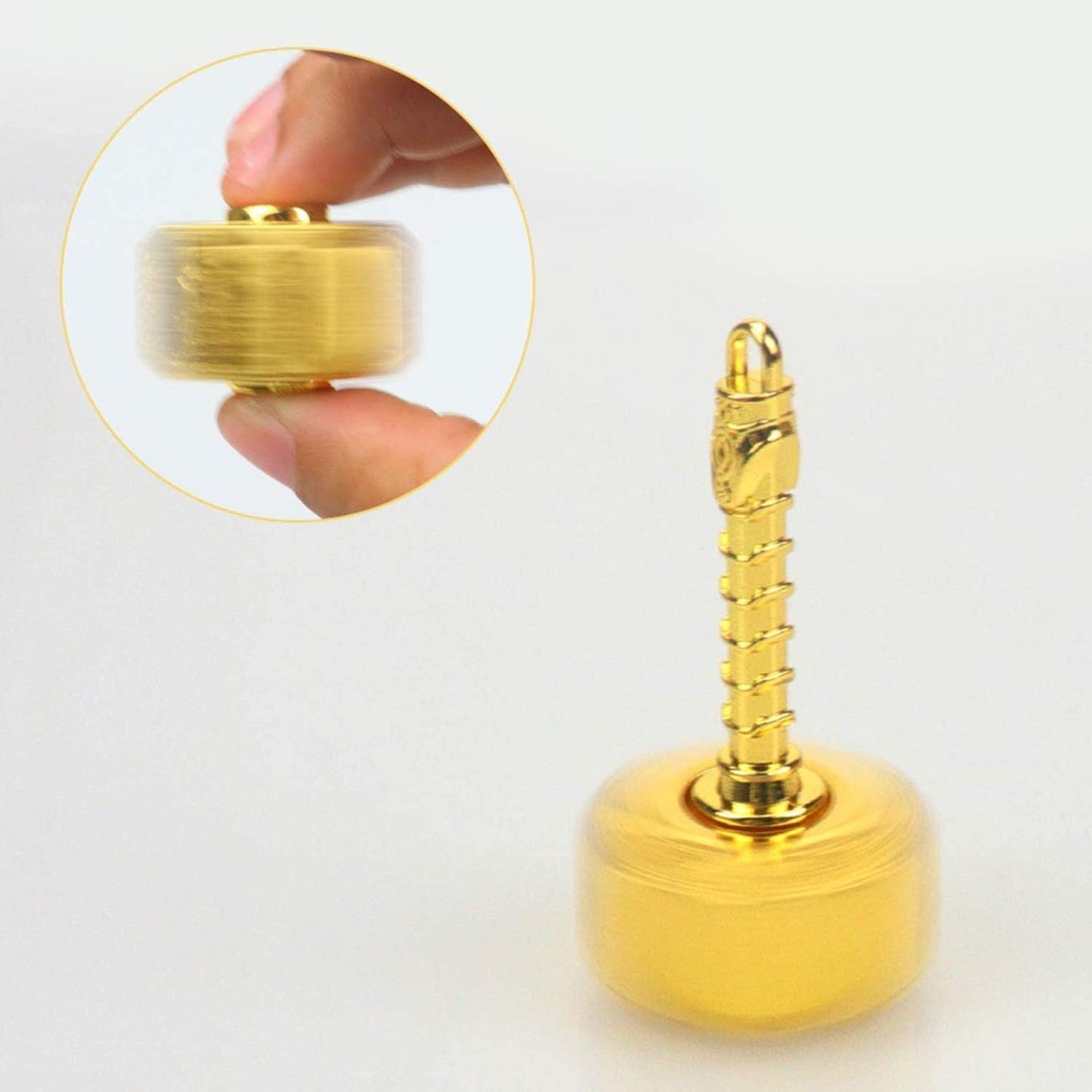 Hammer Fidget Spinners Chain Metal, Gold Fidget Spinner, Fidget Pad, Rainbow Gold Fidgit Spinner Gift for Kids Adults, Fidgets Infinity Cube Blocks Stress Fidgit Toy Set Party Favors Goody Bag Filler