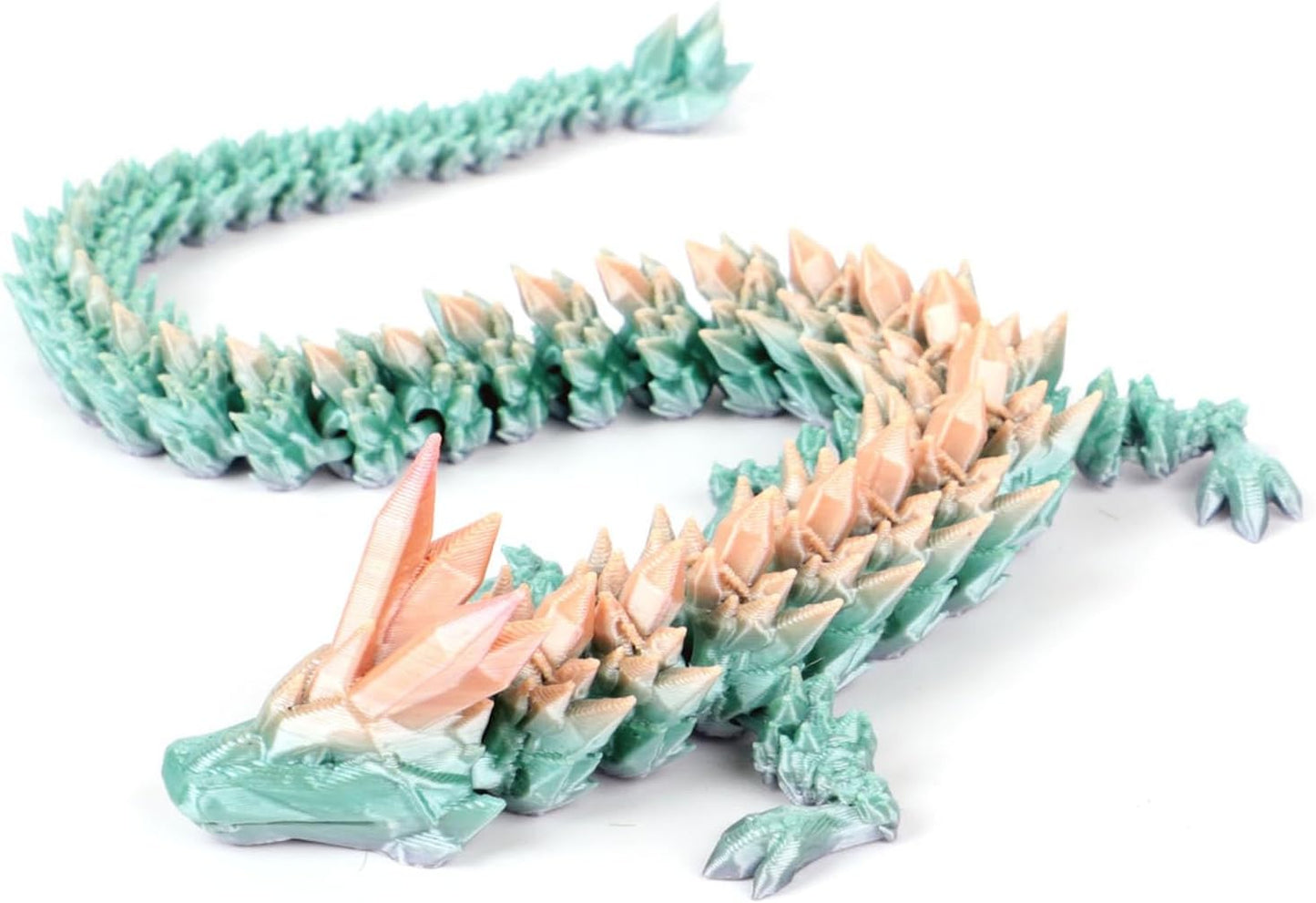 12inch Dragon Egg, Year of The Dragon, 3D Printed Dragon, Executive Desk Toys, Articulated Dragon, Fidget Toys Gifts for Graduates Students Teachers Adults (Candy)