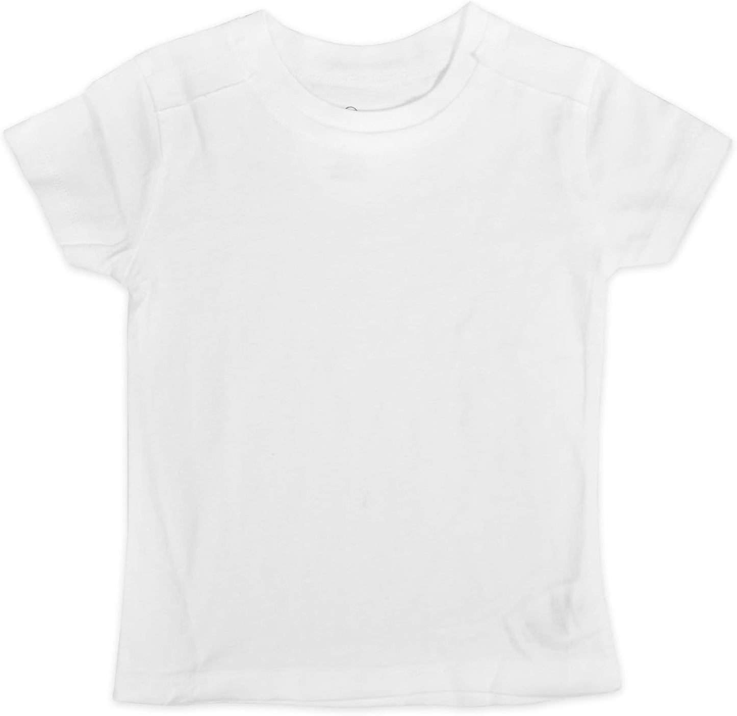 HonestBaby 5-Pack Short Sleeve T-Shirts 100% Organic Cotton Baby, Toddler, Little Kid, Boy, Girl, Unisex
