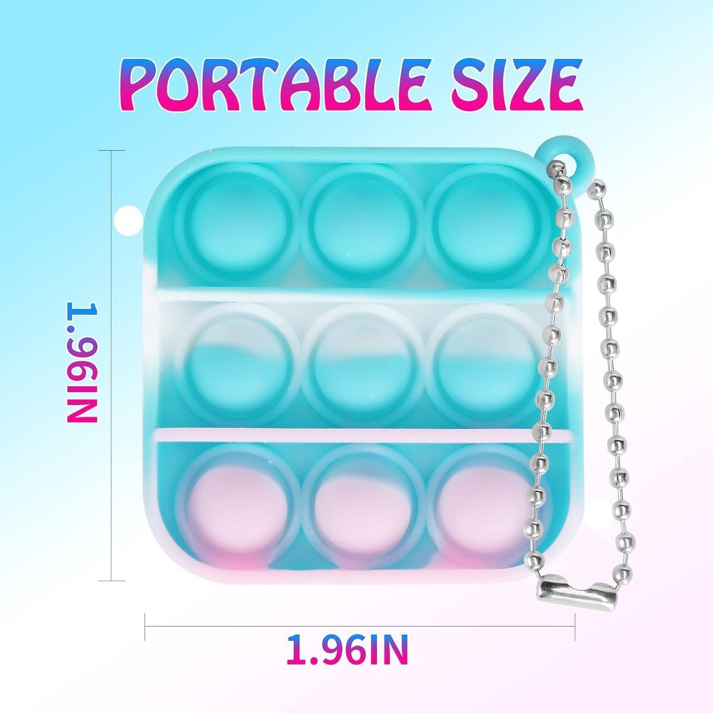 150 PCS Mini Pop Fidget Toys Pack Party Favors, Easter Silicone Squeeze Pop Bubble Fidget Bulk Sensory Toys, Pop Keychain Bubble Toy Party Bag Fillers for Kids, Wrap Pop Toy