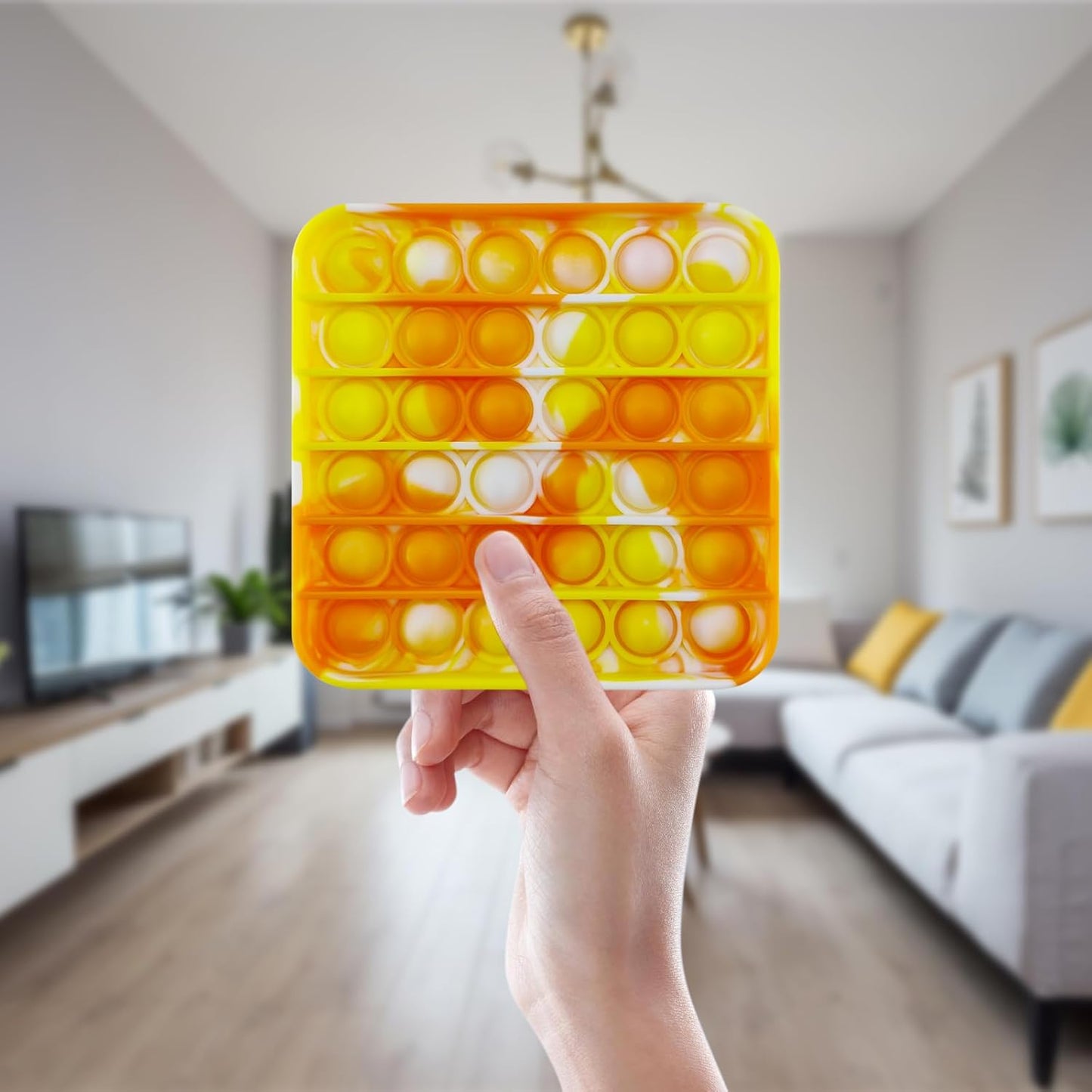 12 Pcs Pop Bubble Fidget Toys for Party Favors, Stress Relief Pressure Relieving Toys for Kids, Pop Bulk Toddler Toys for Christmas Valentine Birthday Gifts and Classroom Prizes