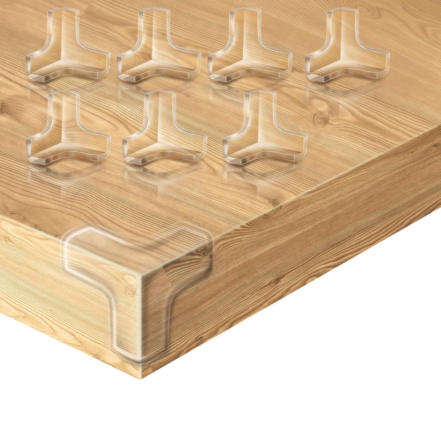 20 Pack Corner Protectors, Clear Corner Guards Table Edge Protectors, Baby Safety Corner Bumpers Covers, Furniture & Sharp Corner Baby Proofing, T-Shaped