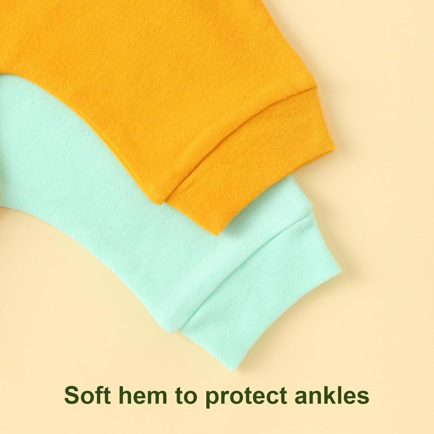 Hakochia Baby Pants for Boys & Girls: 100% Cotton, Soft, Comfy, Ample Diaper Room 0-36 Months