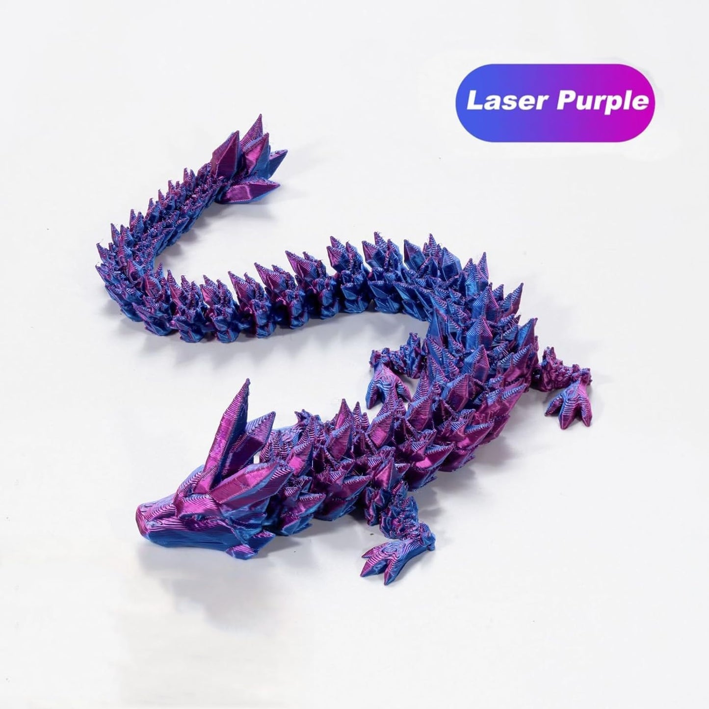 3D Printed Dragon in Egg, Full Articulated Dragon Crystal Dragon with Dragon Egg， Home Office Decor Executive Desk Toys, Adults Fidget Toys for Autism ADHD，3D Printed Gift