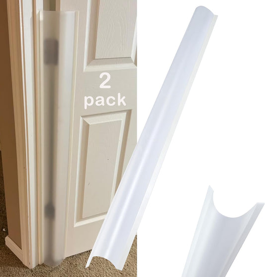 2PCS Baby Proofing Door Finger Pinch Protector Clear Door Jam Shield for Child Safety Finger Pinch Guard Hinge Protectors for Kids
