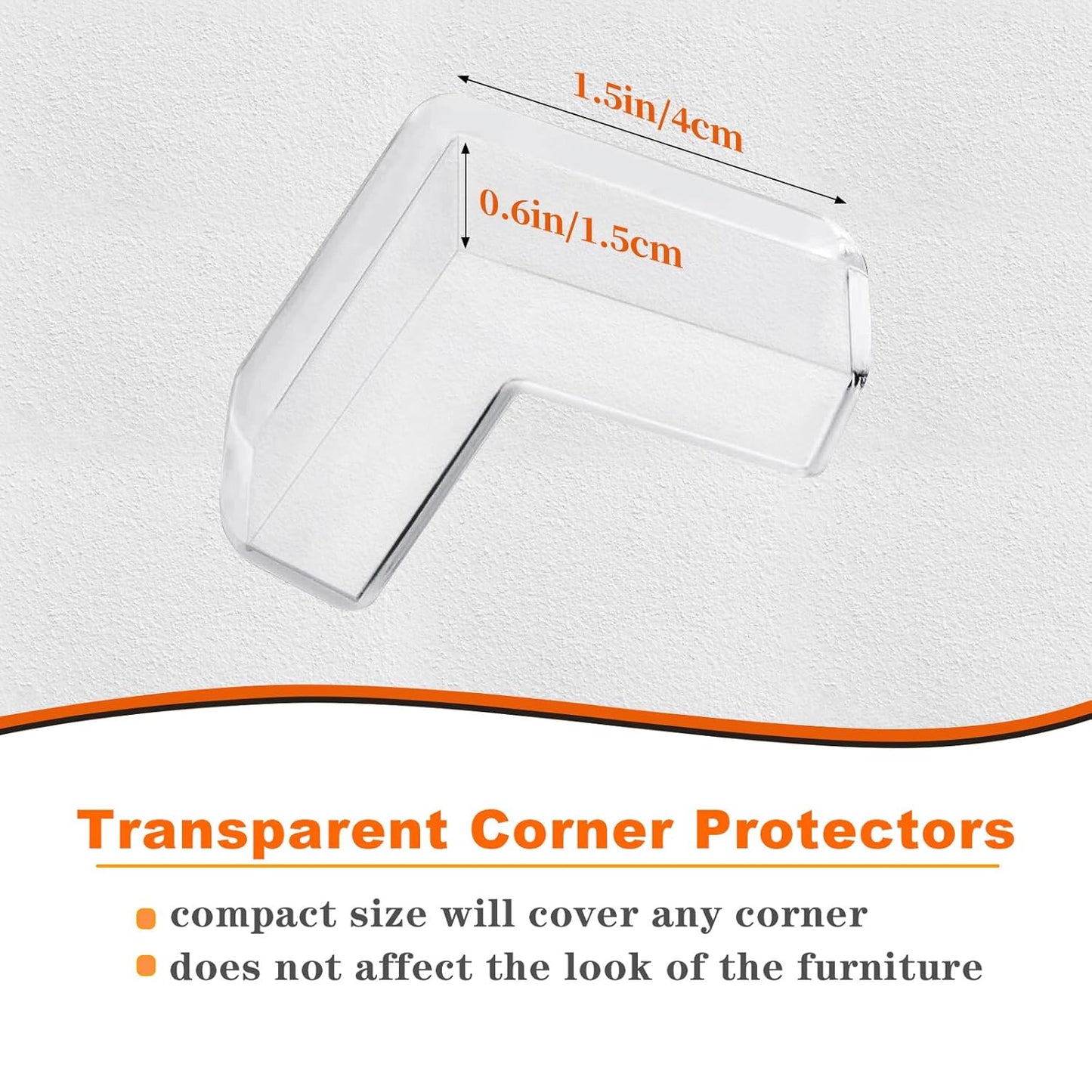 16 Pack Corner Guards Corner Protector for Baby, Clear Furniture Corner and Edge Guards Stop Child Head Injuries -Baby Proofing Table Corner Protectors
