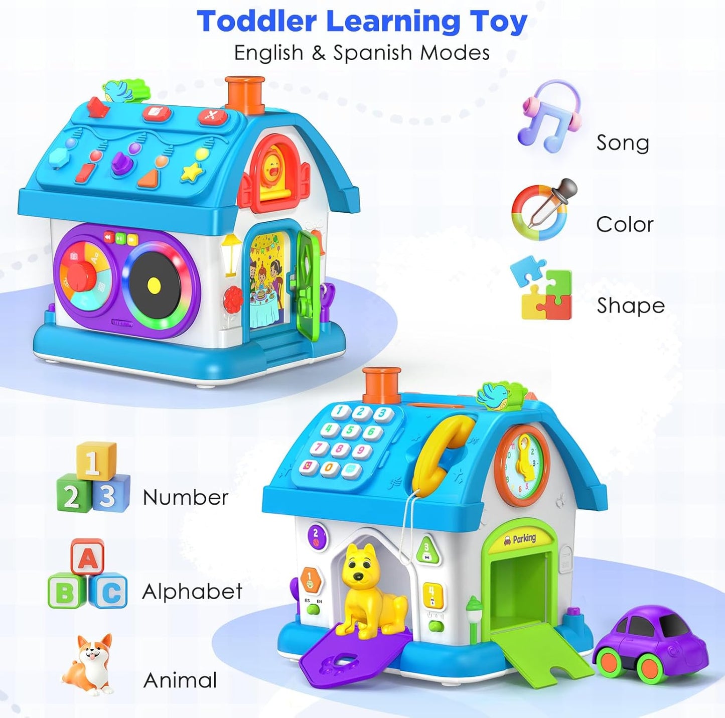 14-in-1 Montessori Toys for 1 Year Old Boy Gifts, Musical Educational Baby Toy 12-18 Month, First Birthday Gift for One Year Old Boy Girl, 1st Present for Toddler 1-2 Age