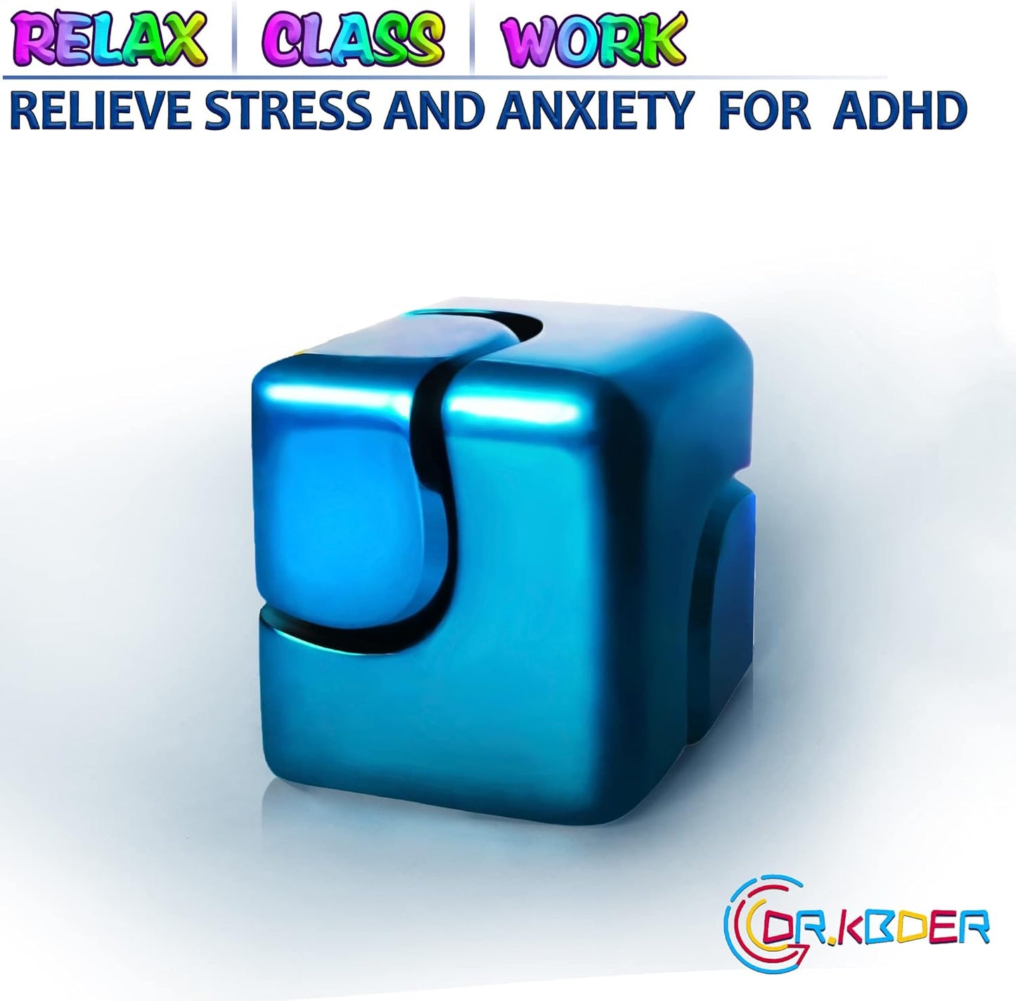 2pc Fidget Spinner Toys Cube Adults, Easter Basket Stuffers for Teens Metal EDC Cool Desk Gadgets Office Toys Small Anxiety Figette Sensory Toy, ADHD Tool Fingears Figet Stress Valentine Gift for Boy