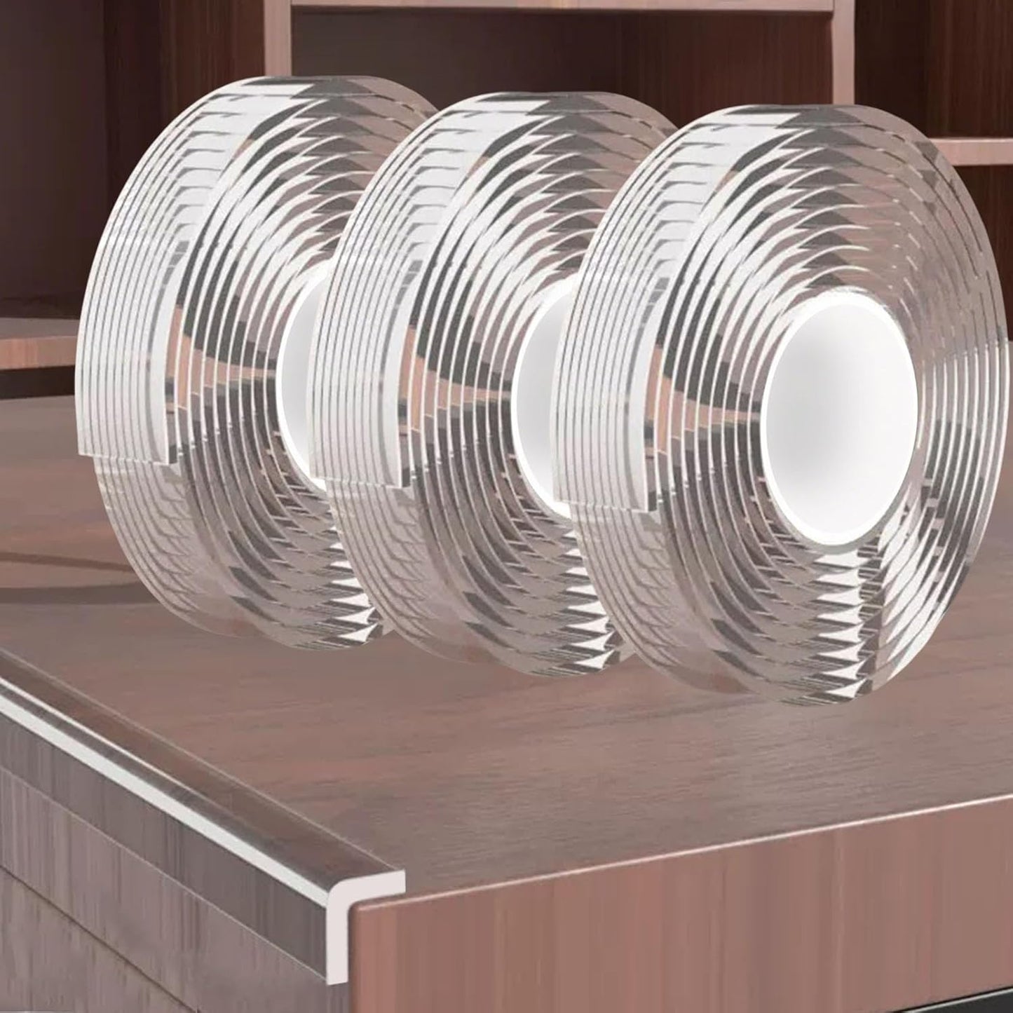 0.8 in x 9.84 FT,3 Pack Clear Soft Corner Protectors for Furniture Strip,Sharp Edge & Table Bumper,Window Edge,Wall Protector, Soft Corner Guards Safe for Proof,Table Corner Protectors in Family