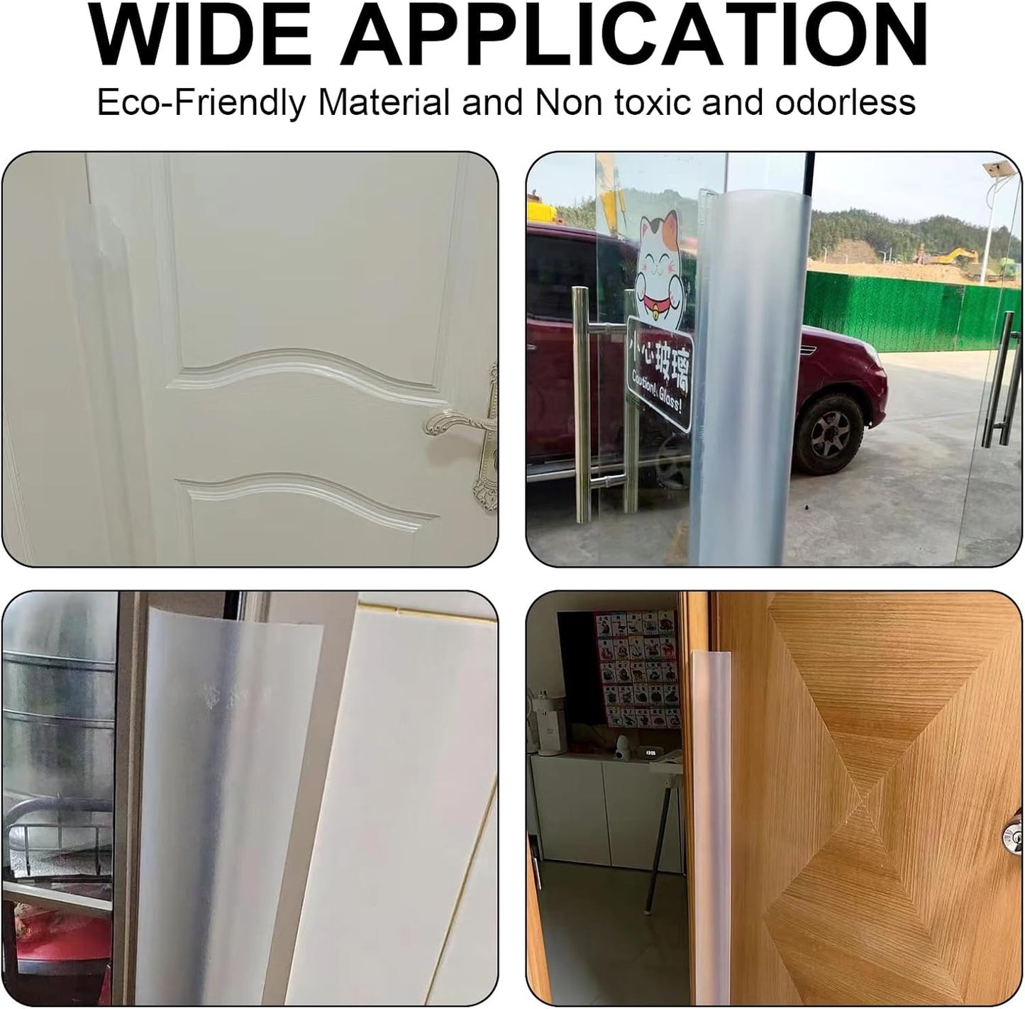 2 PCS Door Pinch Guard for Baby Proofing, Door Protector for Kids Finger Pinch Guard, Door Hinge Cover Door Jam Shield for Child Safety (Frosted 47.24 x 6.69inch)