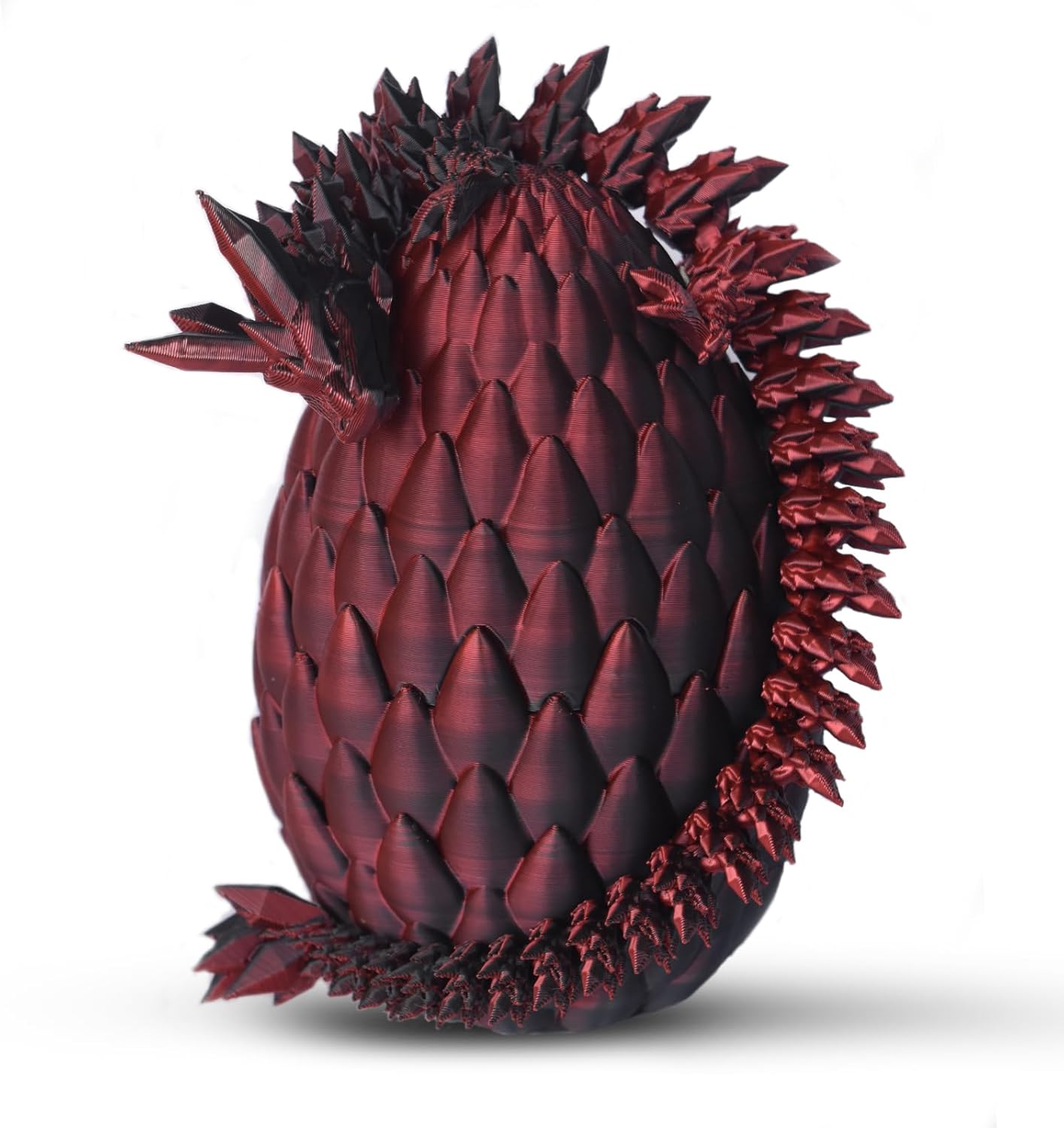 3D Printed Dragon Toy 12" Crystal Dragon Fidget Executive Desk Dragon Egg