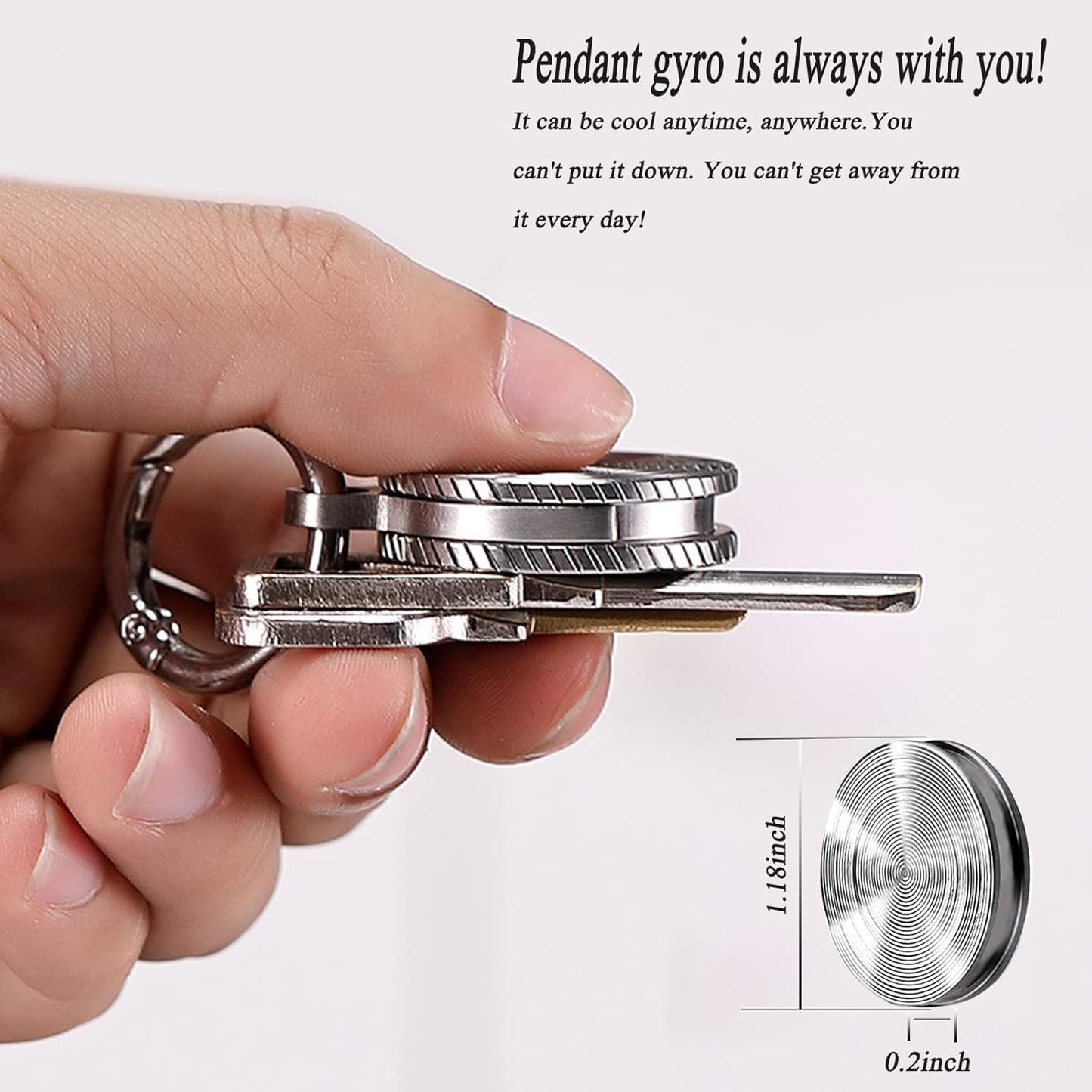 2 Pcs Desk Spinning Toy Kinetic Desk Toys Spinning Gyro Gyroscope Toy Desktop Gyro Fidget Spinner Desktop Decompression Toy Optical Illusion Fidget Toys Desk Top Spinner