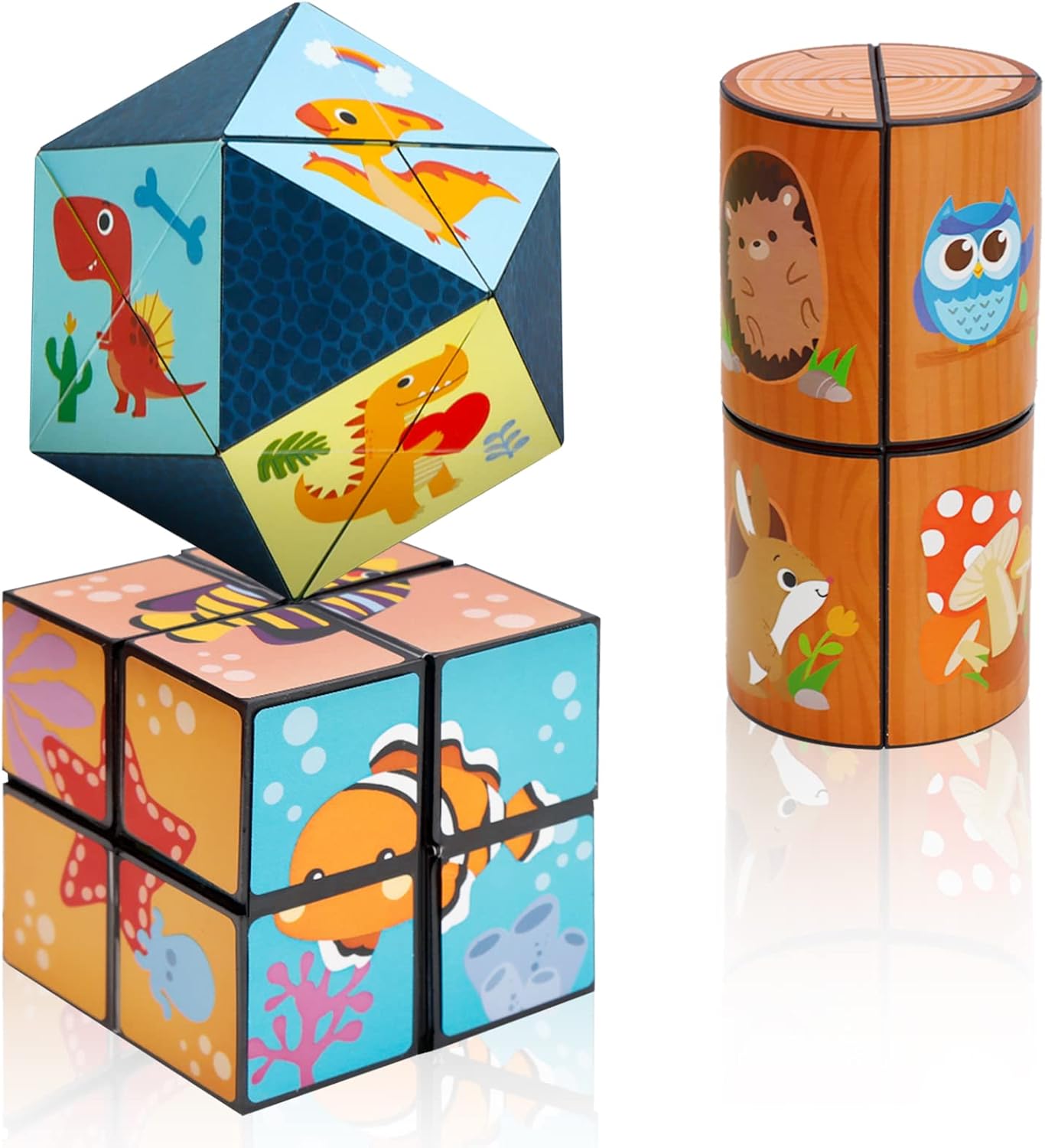3 Themes Magic Cube Yoshimoto Cube Set for Kids and Adults, Toys for Boys and Girls Ages 8-12