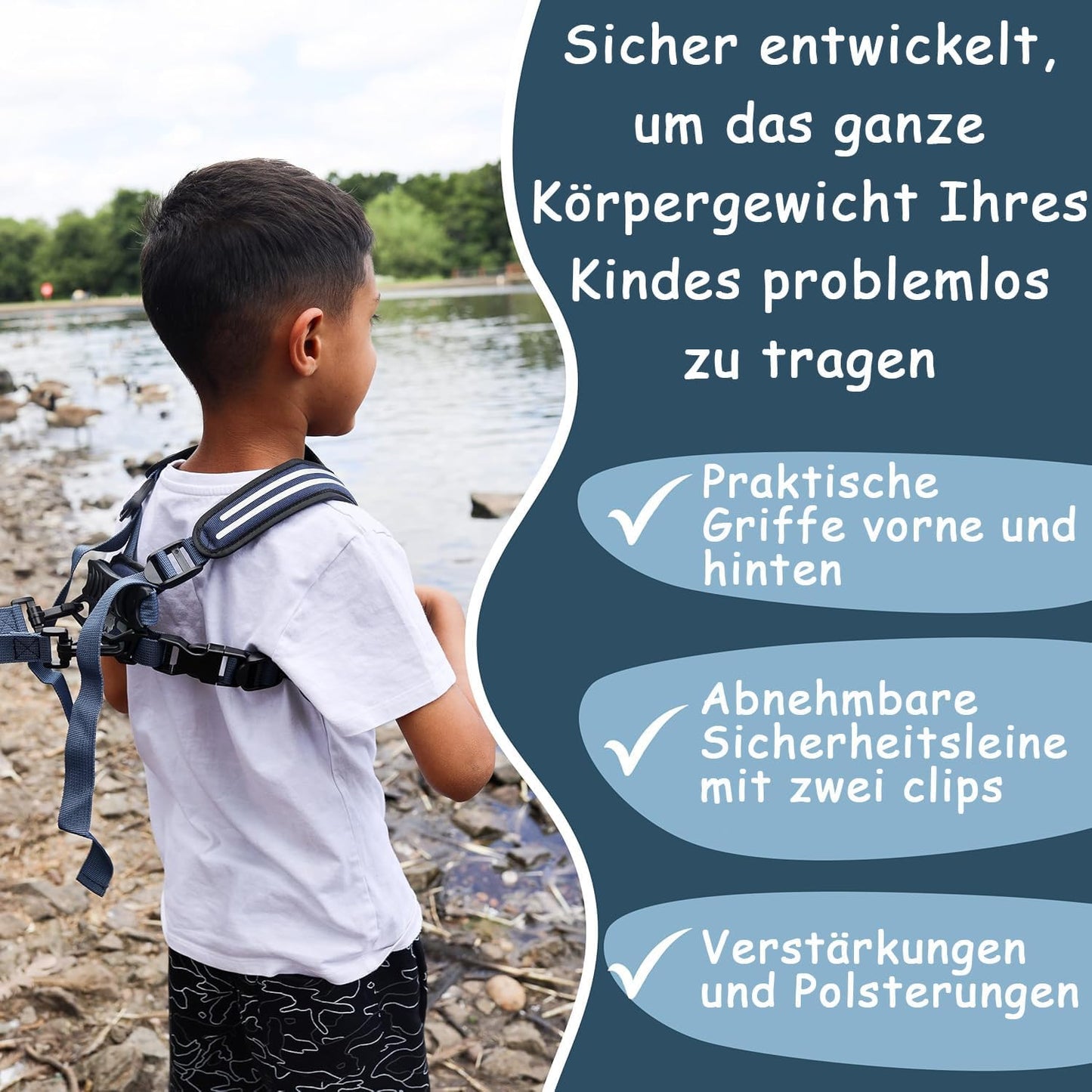Hobbledehoo Safety Harness For Kids & Toddlers Aged 2-7 Years, Child Harness For Walking & Play Autism Safety Awareness