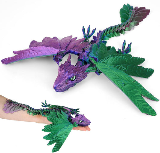 3D Printed Dragon with Egg,3D Printed Animals Toy,3D Printed Flexible Dragons,Crystal Dragon Fidget Toys,Full Articulated Dragon Crystal Dragon ,Adults Fidget Toys for Autism ADHD,Home Office Decor