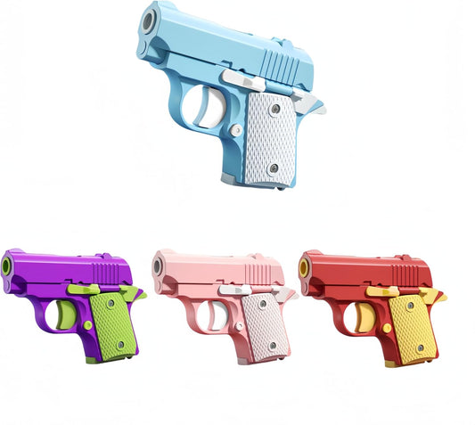 1911 3D Printed Small Pistol Toys,Suitable Toys for Adults and Kids, Stress Relief Pistol Toys for Adults, Suitable for Relieving ADHD, Anxiety, Best Gift for Adults and Kids (BlueWhite)