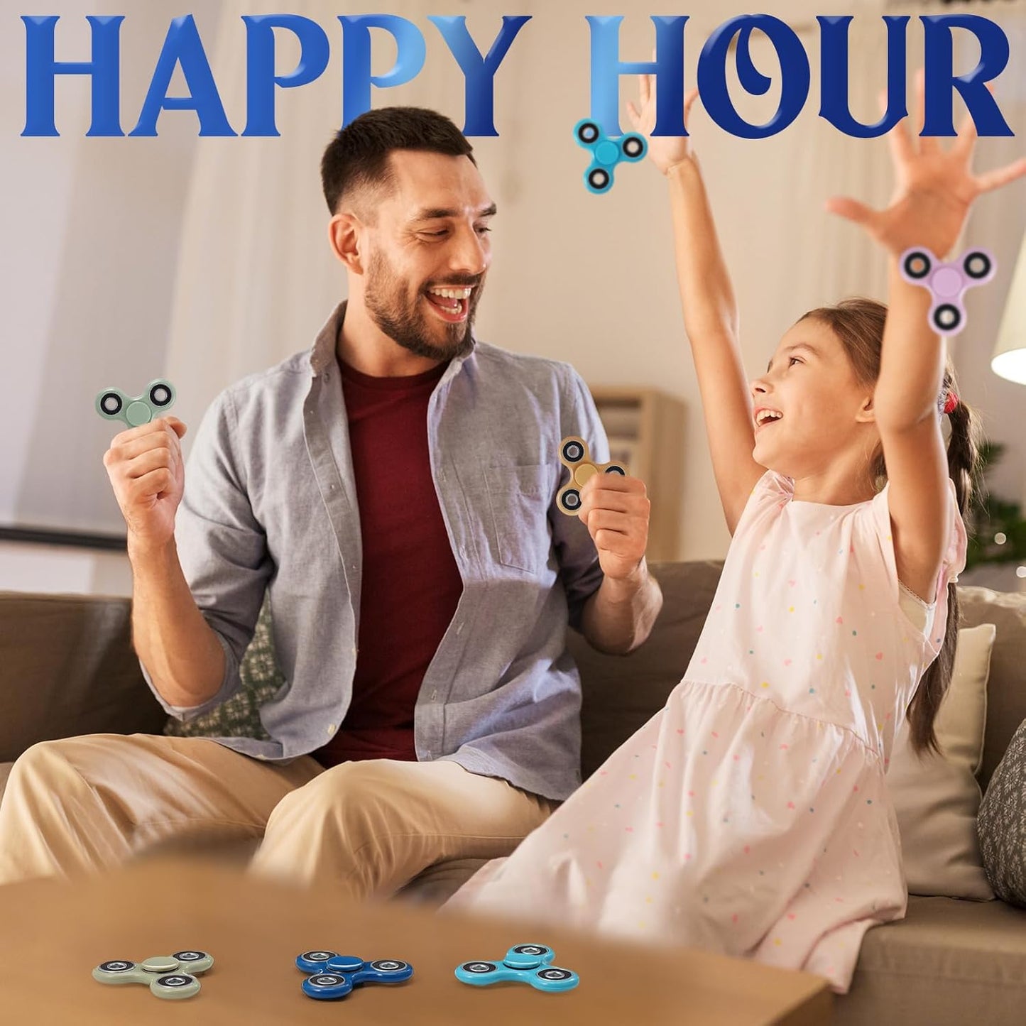 18 Pcs Fidget Spinner Toy Hand Fidget Spinner Bulk Sensory Fidget Toy Adults Fidget Spinners for Adults Kids Party Favors Classroom Prizes Gift Bag Fillers Fidget Relief Toys, 6 Colors