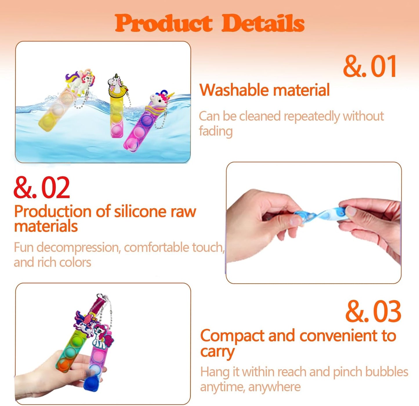 26 Pcs Mini Keychain Pop Fidget Toys for Kids, Birthday Party Favors for 3-5, 4-8, 8-12, Bulk Sensory Toys for Classroom Prizes, Party Supplies for Pinata Stuffers, Carnival Prizes (Animal)