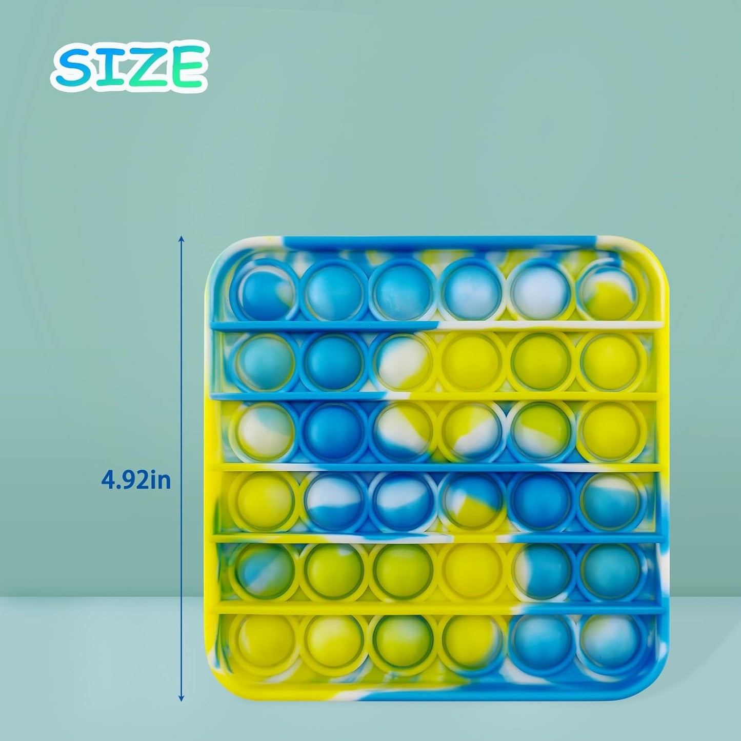 24 Pcs Pop Bubble Fidget Toys for Party Favors, Stress Relief Pressure Relieving Toys for Kids, Birthday Gifts and Classroom Game Prize Supplies, Christmas Party Gift for Kid and Adults