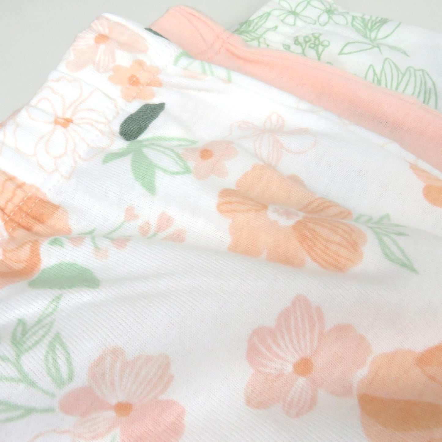 HonestBaby 3-pack Footed Pants Roomy Fit Pull on Bottoms 100% Organic Cotton for Infant Baby Boys, Girls, Unisex