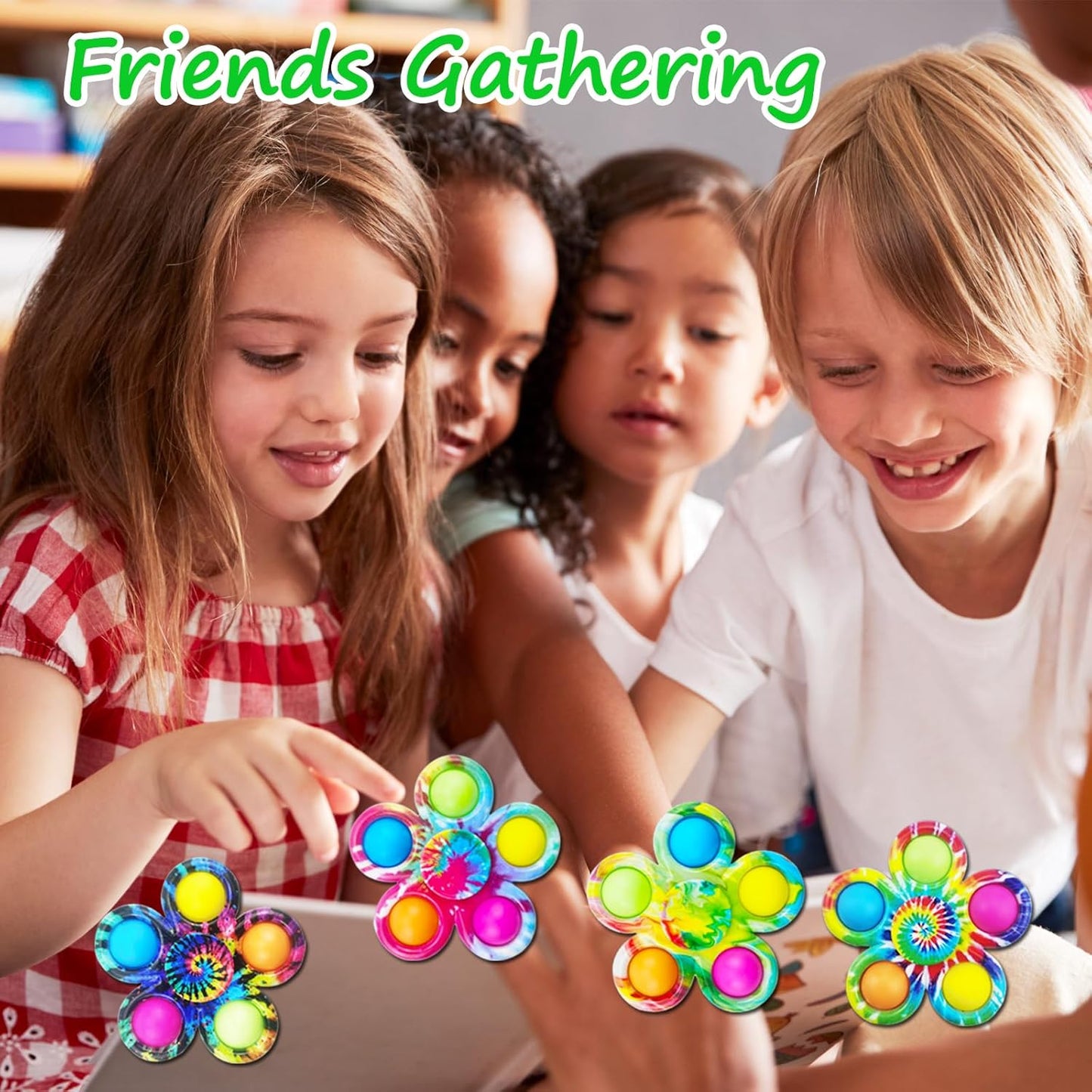 30Pcs Fidget Spinner Pop Fidget Toys Bulk for Adults, Fidget Toys for Kids 8-12 3-5, ADHD Autism Fidgets for Teens Toddler, Sensory Fidget Toys Pack for Party Favors Goodie Bag Stuffers