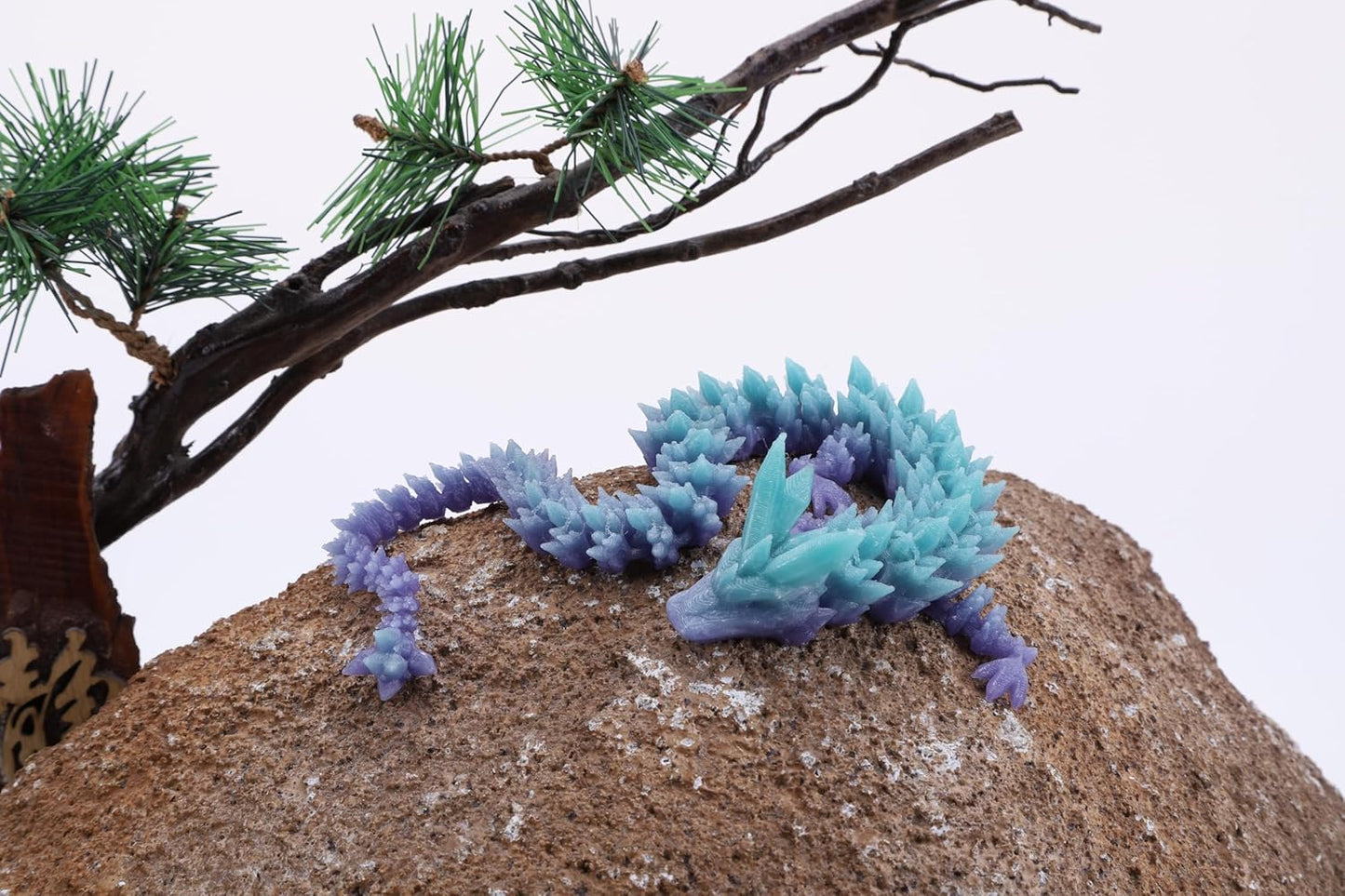 3D Printed Dragon Egg,Dragon Eggs with Dragon Inside,Crystal Dragon Fidget Toys,Full Articulated Dragon Dragon in Egg,Adults Fidget Toys for Autism ADHD (Random Rainbow Glow-in-The-Dark)