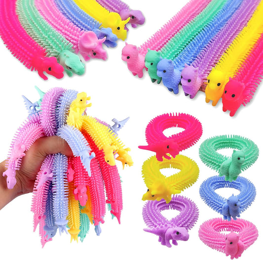 20 PCS Stretchy Fidget Toy,Colorful Stretchy Strings Fidget Toy,Sensory Fidget Worm Stretch Toys for Children's Day Gift,Kids,Adults,Boys,Girls,Stress Relief,Calming and Relaxing Present