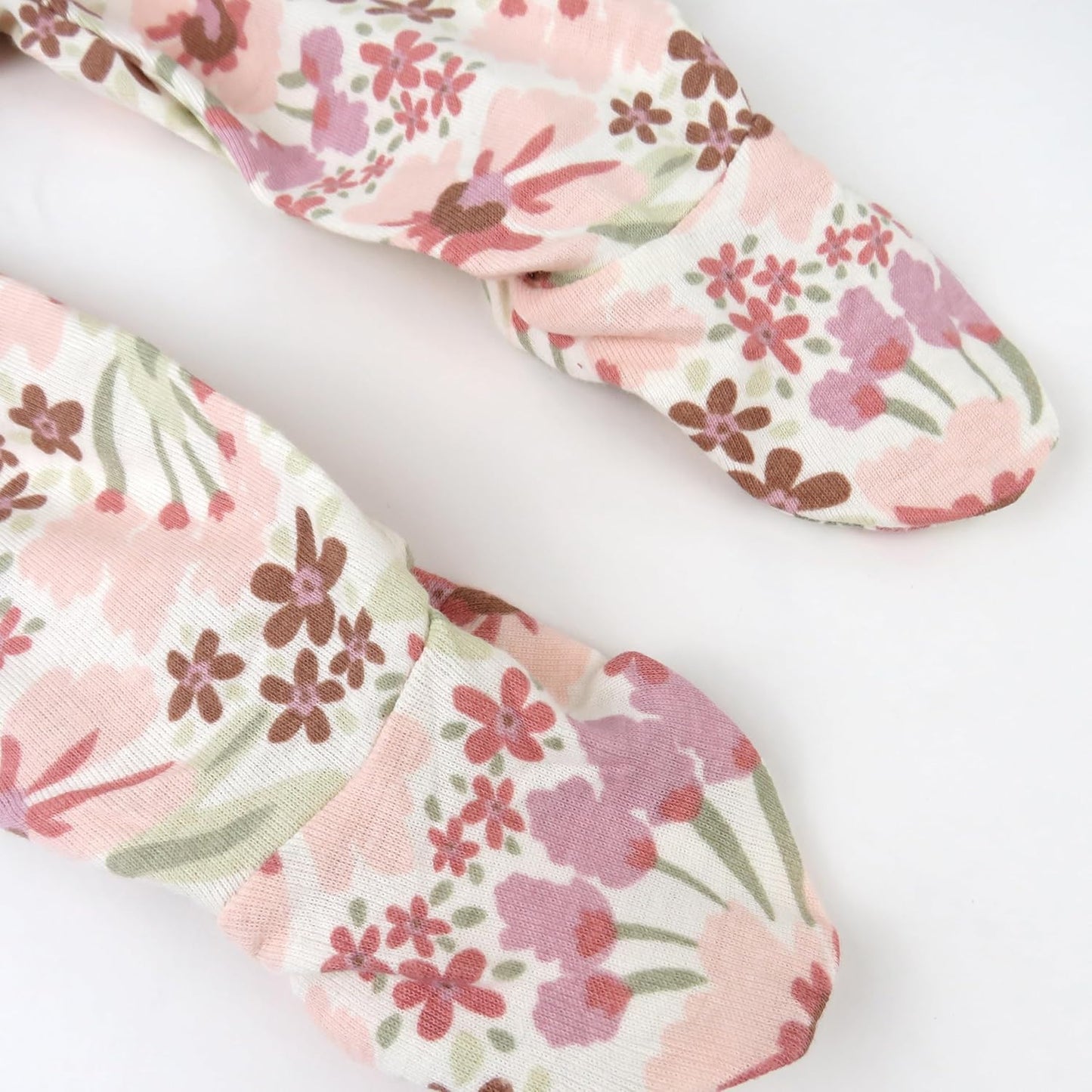 HonestBaby 3-pack Footed Pants Roomy Fit Pull on Bottoms 100% Organic Cotton for Infant Baby Boys, Girls, Unisex