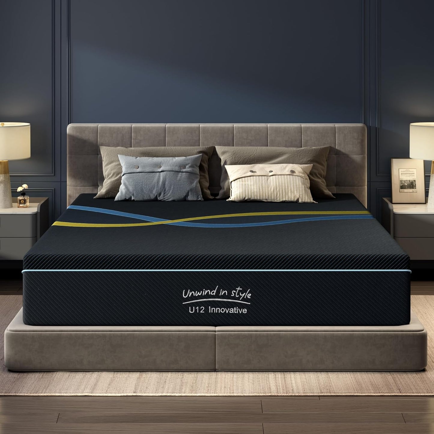 10 inch Queen Mattress Multi-Layer Memory Foam Mattress - Medium Firmness with Bamboo Charcoal & Green Tea Infusion