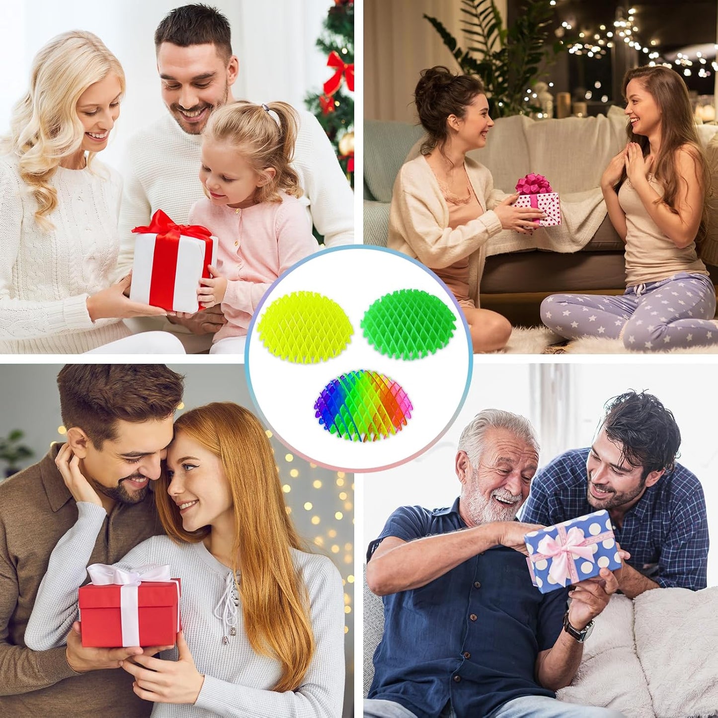 3 Packs Fidget Worm Toy, Desk Fidgets for Adults, 3D Printing Elastic Worm Shaped Ornament Pocket Squeeze Toys, Fidget Sensory Toys for Kids, Relieves Stress Anxiety Finger Toys for Adults Children