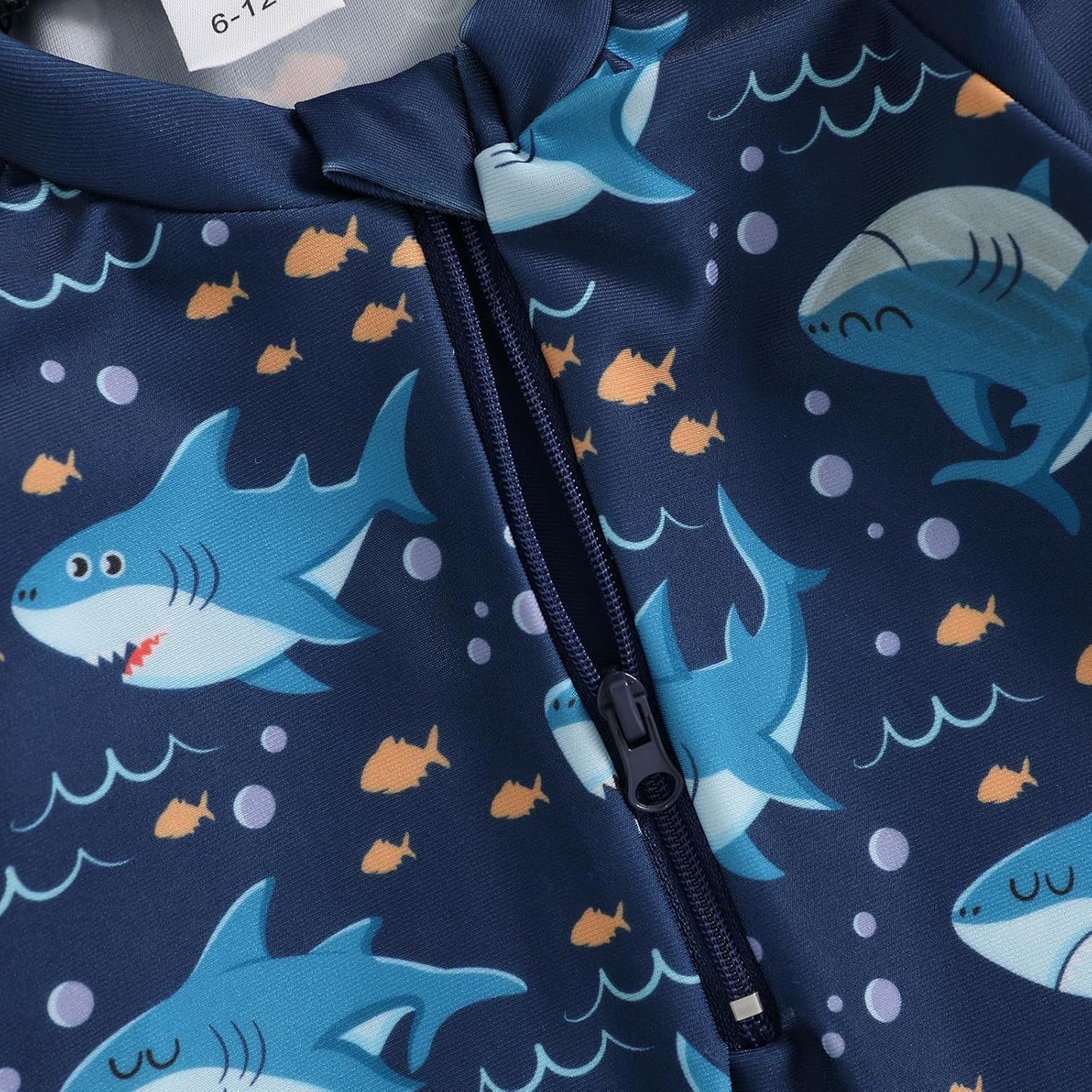 Hnyenmcko Baby/Toddler Boy Rash Guard Swimsuit Long Sleeve One Piece Zipper Swimwear Sunsuit Infant Bathing Suit Beachwear