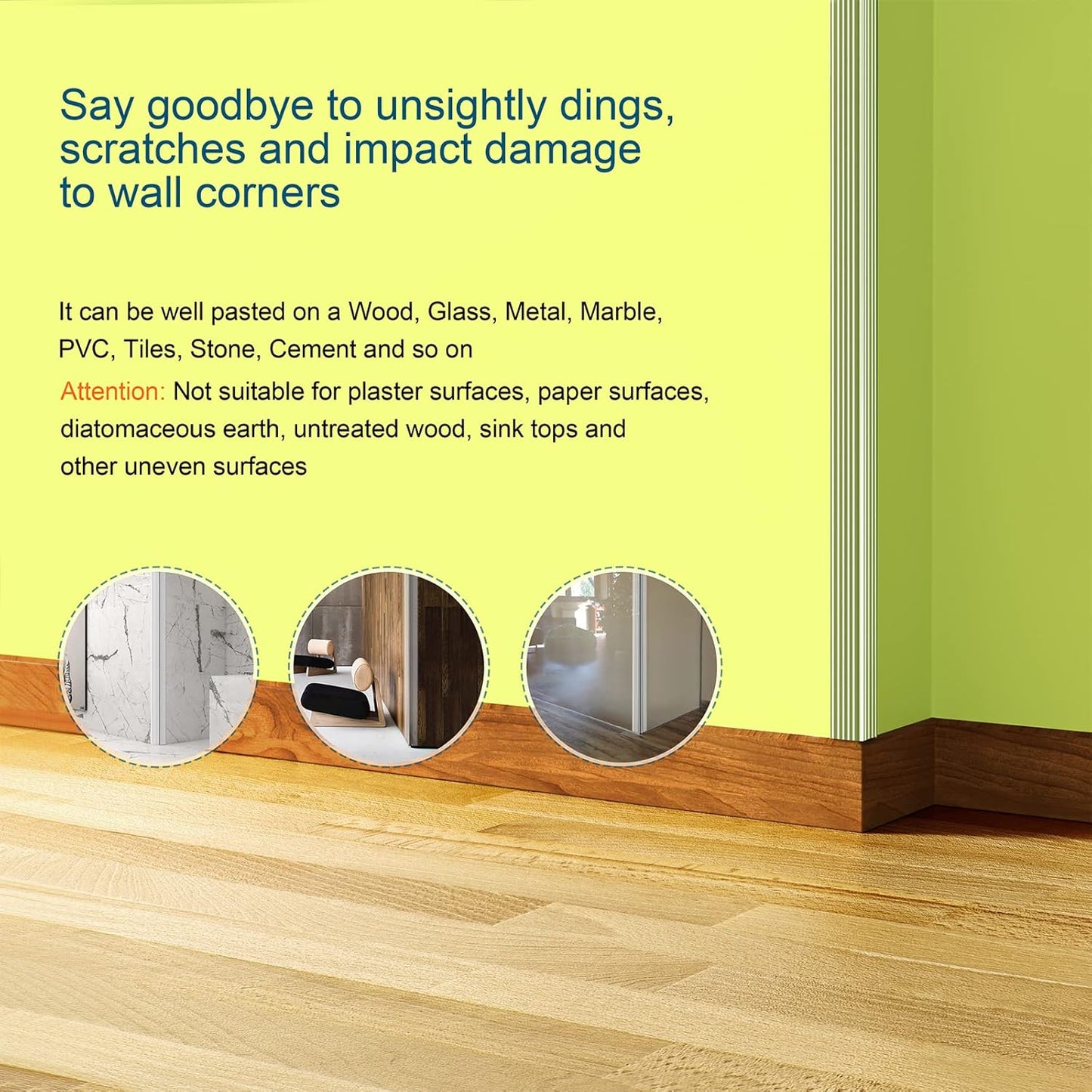 HOMREALM Baby Proofing 7.05ft Long (1.18" Wide) Corner Guards Furniture Corner & Edge Safety Bumpers Corner Covers Protectors Baby Proof Bumper & Cushion to Cover Sharp Furniture & Table Edges