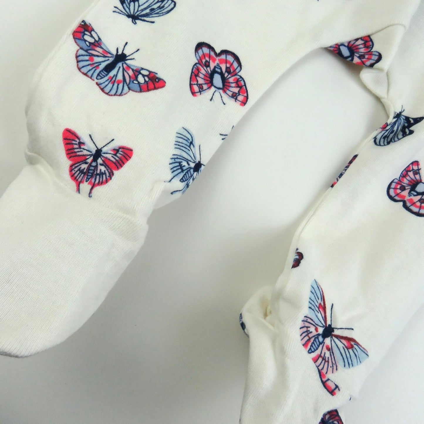 HonestBaby 3-pack Footed Pants Roomy Fit Pull on Bottoms 100% Organic Cotton for Infant Baby Boys, Girls, Unisex