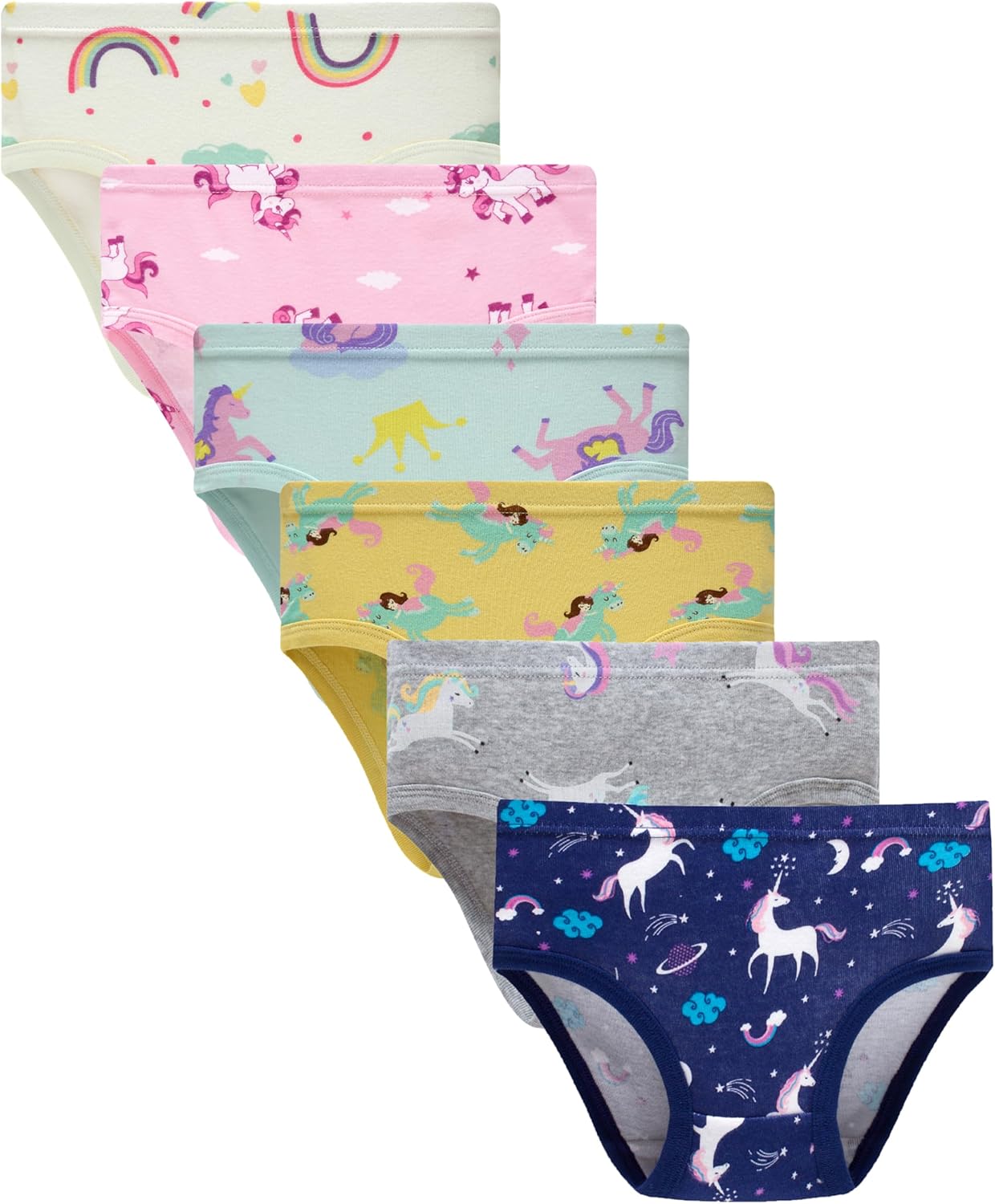 Hahan Girls Soft Panties Toddler Girls Cotton Underwear Kids Briefs