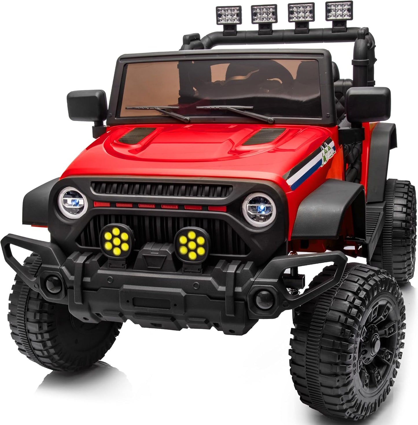 24V Kids Ride on Car, Kids Electric Vehicles Car Ride on Toy Truck for Toddlers w/Remote Control, 400W Motor - Red