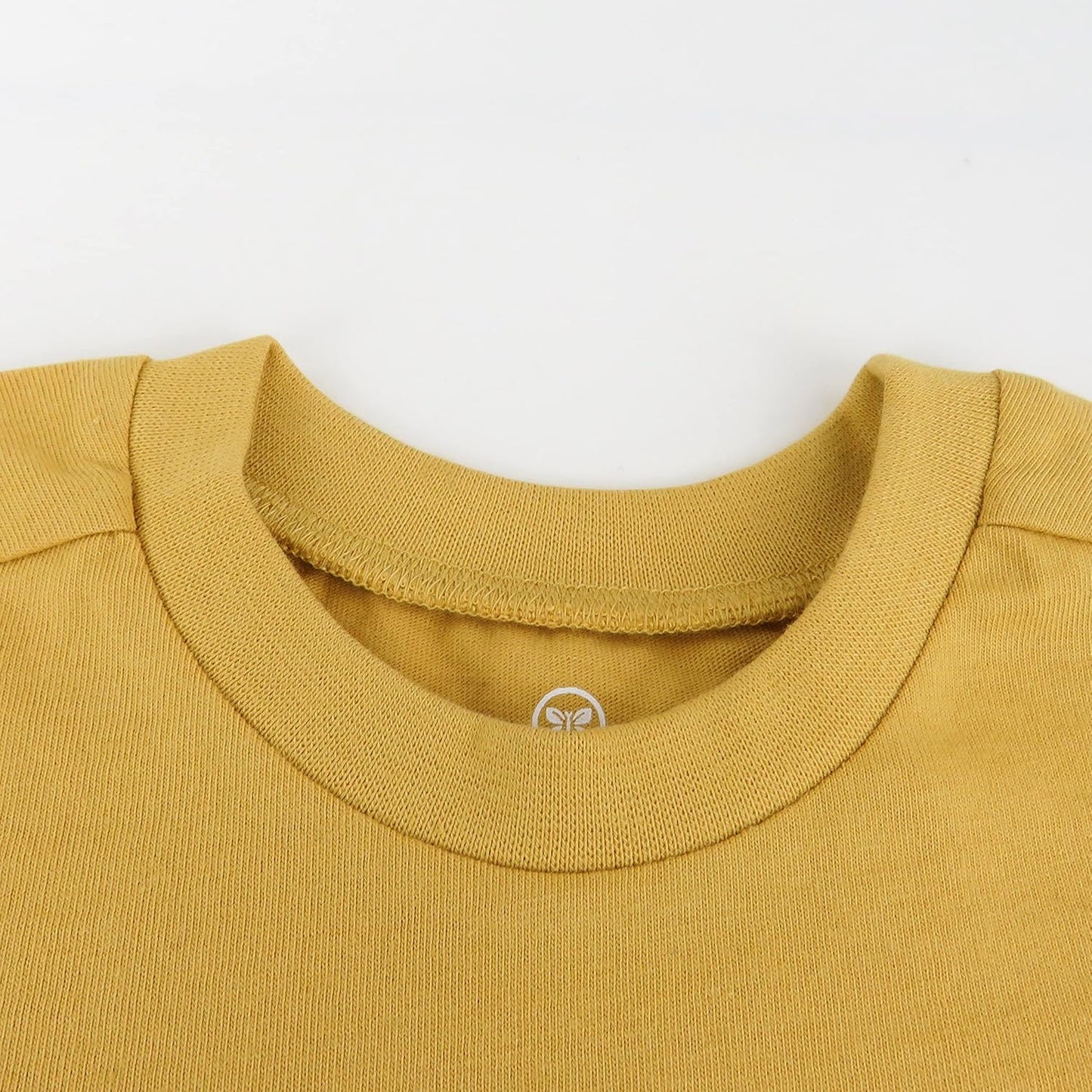 HonestBaby 5-Pack Short Sleeve T-Shirts 100% Organic Cotton Baby, Toddler, Little Kid, Boy, Girl, Unisex