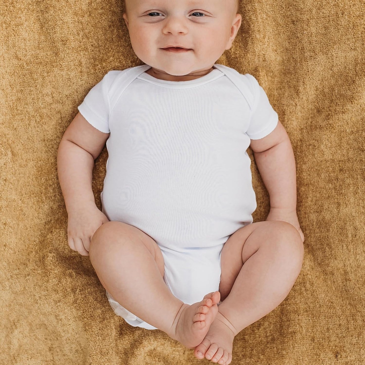 HonestBaby unisex-baby 10-pack Short Sleeve Bodysuits One-piece 100% Organic Cotton for Infant Baby Boys, Girls