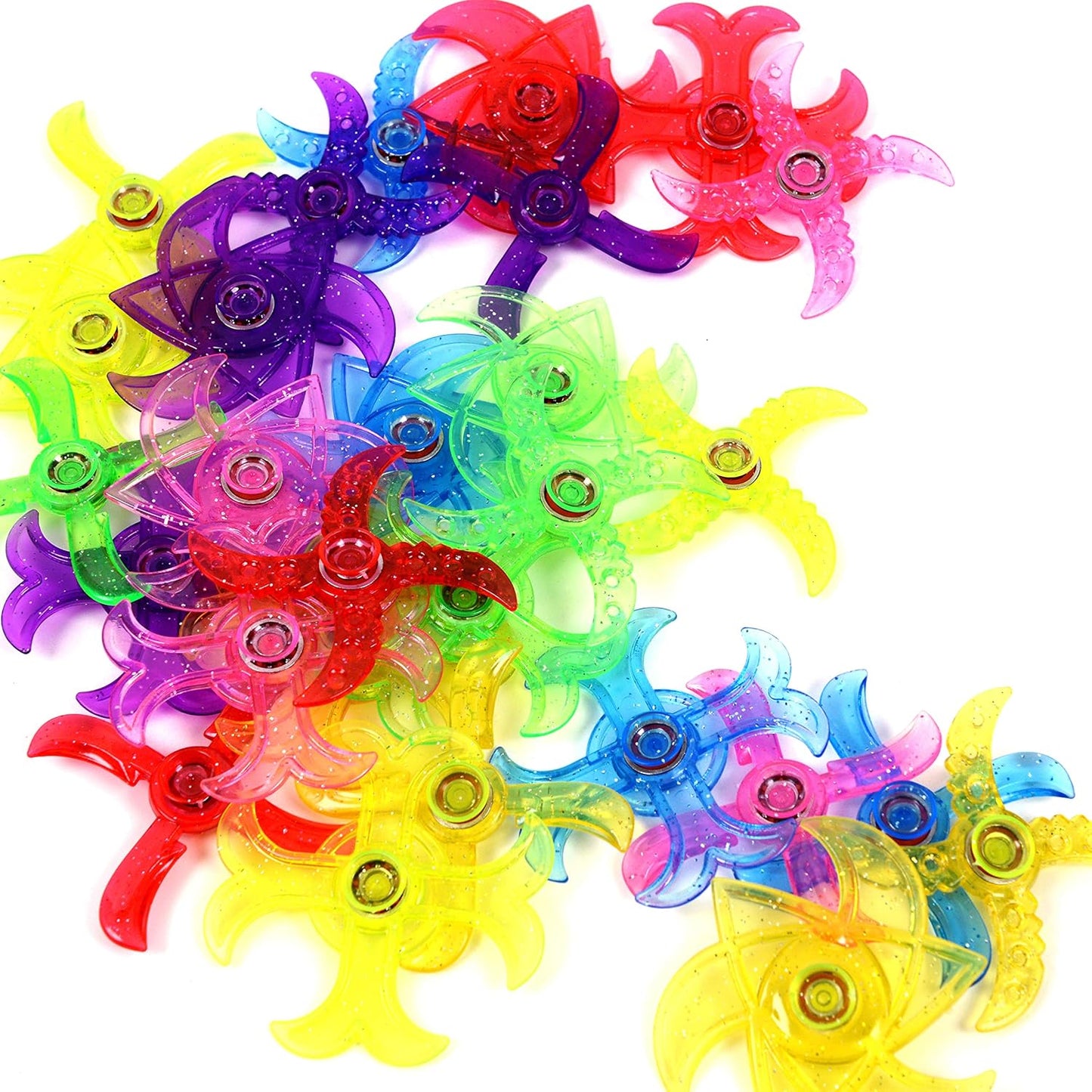 28-Pack Party Fidget Gyro Set,Mini Plastic Finger Gyro,Fidget Toys Party Pack for Classroom Rewards,Birthday Party Favors,Goodie Bag Fillers