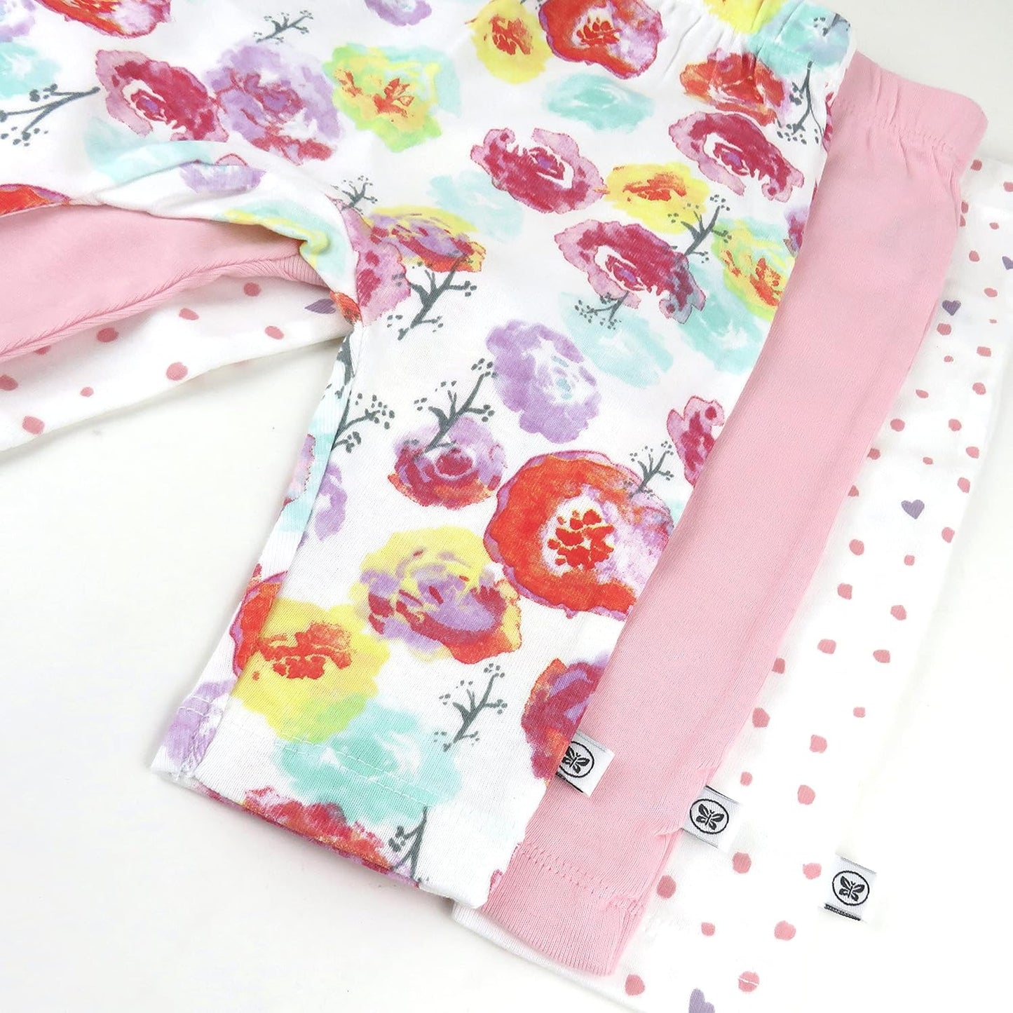 HonestBaby Multipack Harem Pants Roomy Fit Pull on Bottoms 100% Organic Cotton for Infant Baby Boys, Girls, Unisex