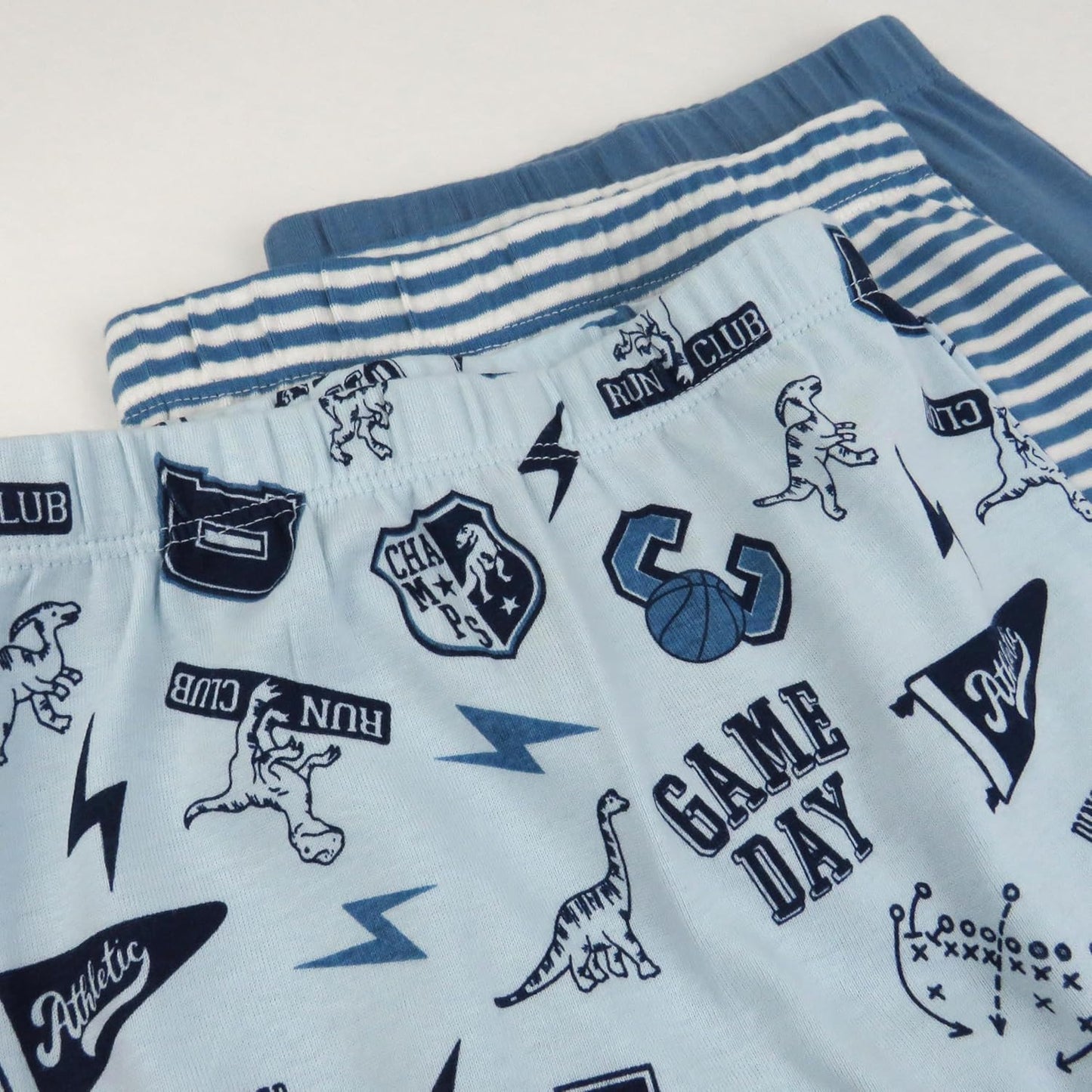 HonestBaby 3-pack Footed Pants Roomy Fit Pull on Bottoms 100% Organic Cotton for Infant Baby Boys, Girls, Unisex