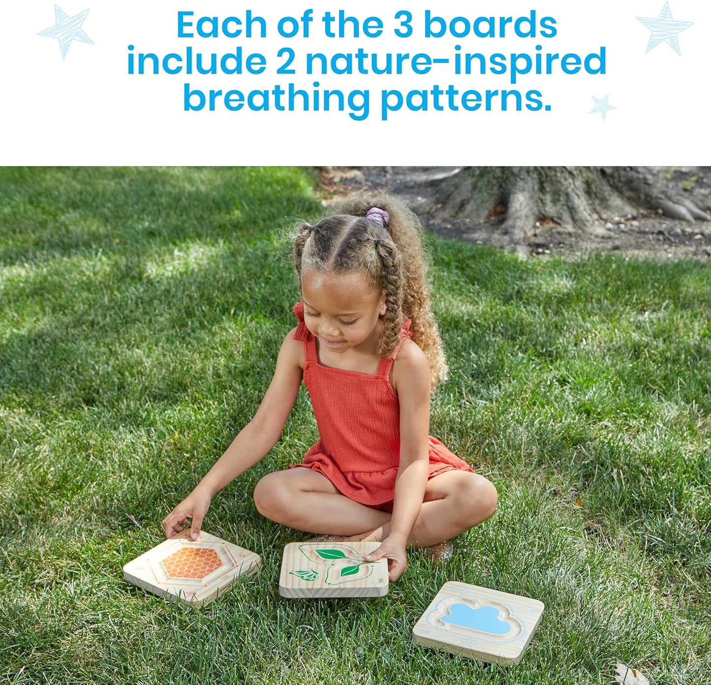 hand2mind Wooden Mindful Maze Set, Tactile Sensory Toys for Toddlers, Anxiety Relief Items, Calm Down Corner Supplies, Emotional Regulation Tools for Kids, Play Therapy Toys, Mindfulness Gifts