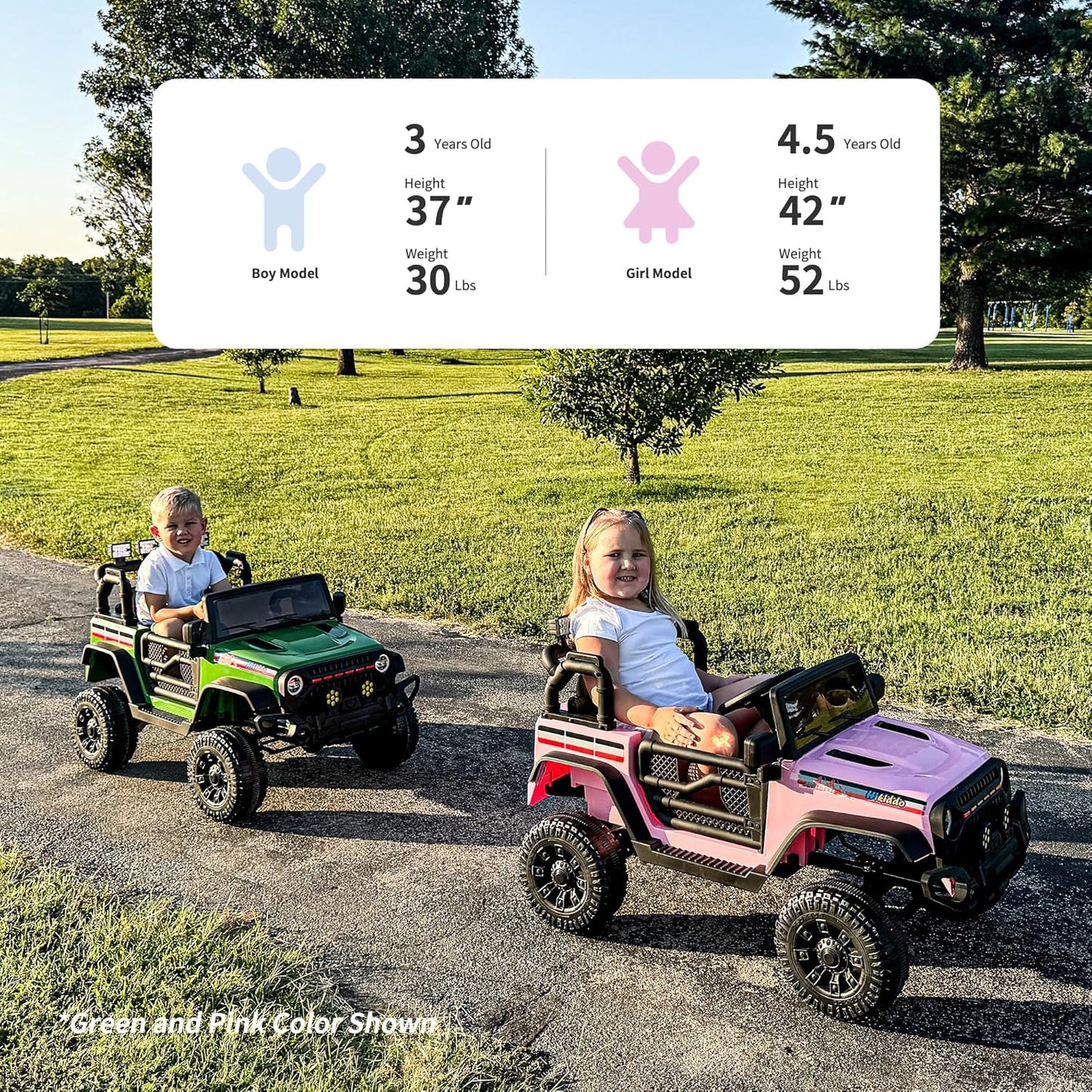 12V Kids Ride on Car Truck, Kids Electric Vehicles Car Ride on Toy for Toddlers 3-5 with Remote Control - Purple